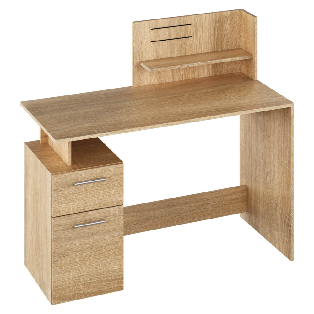 PC stôl, dub sonoma, PLATON NEW