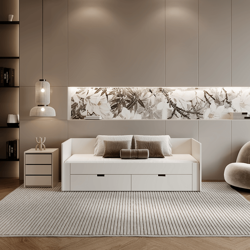 Kihúzható ágy, fehér, 90/180x200, ANTONY Kihúzható ágy, fehér, 90/180x200, ANTONY