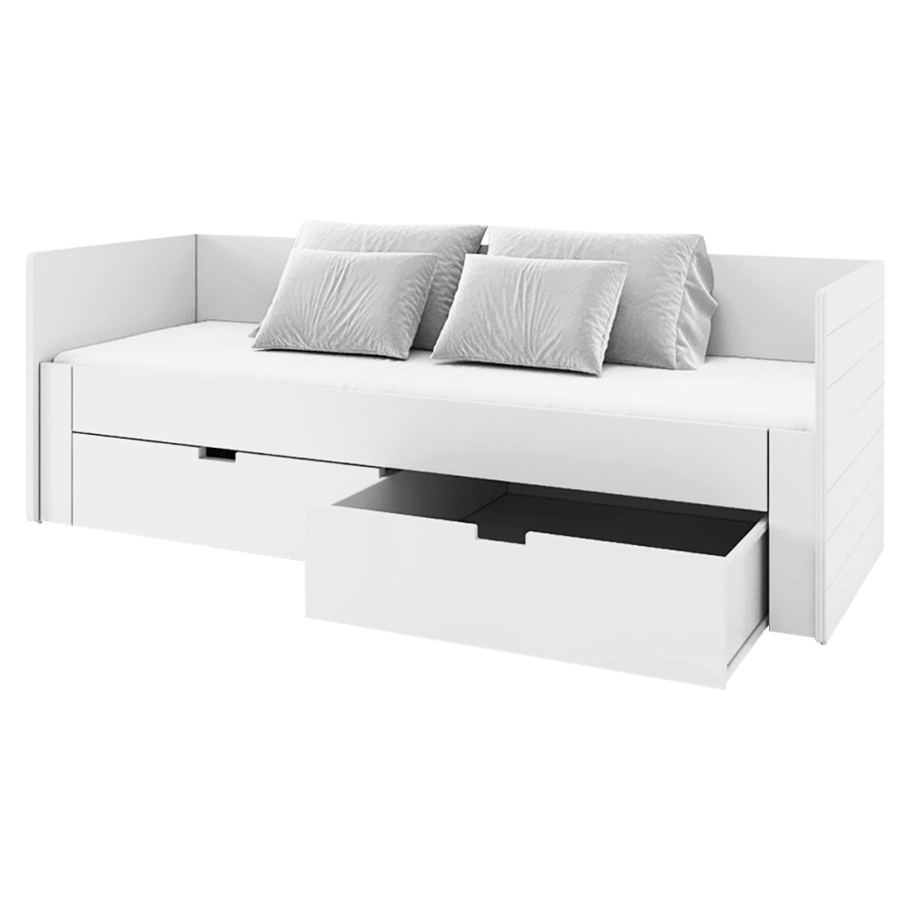 Kihúzható ágy, fehér, 90/180x200, ANTONY Kihúzható ágy, fehér, 90/180x200, ANTONY