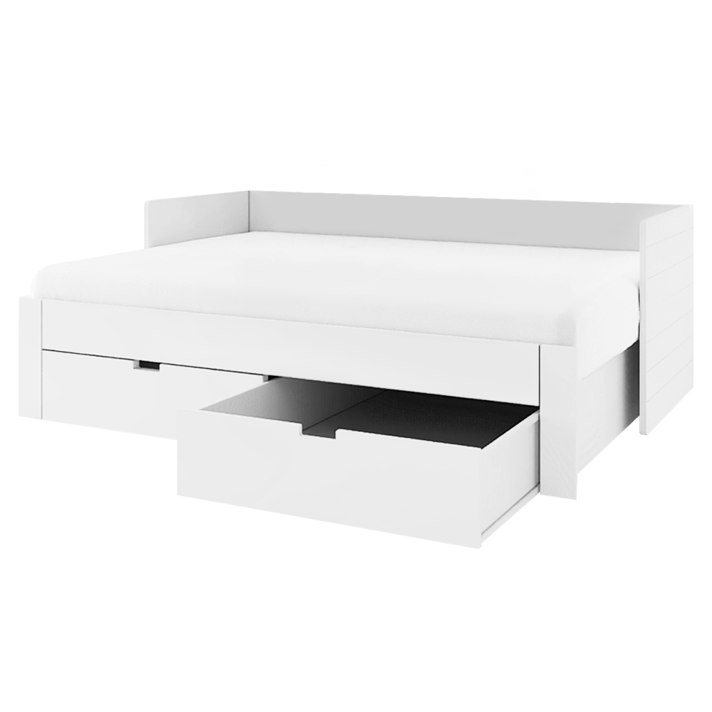 Kihúzható ágy, fehér, 90/180x200, ANTONY Kihúzható ágy, fehér, 90/180x200, ANTONY
