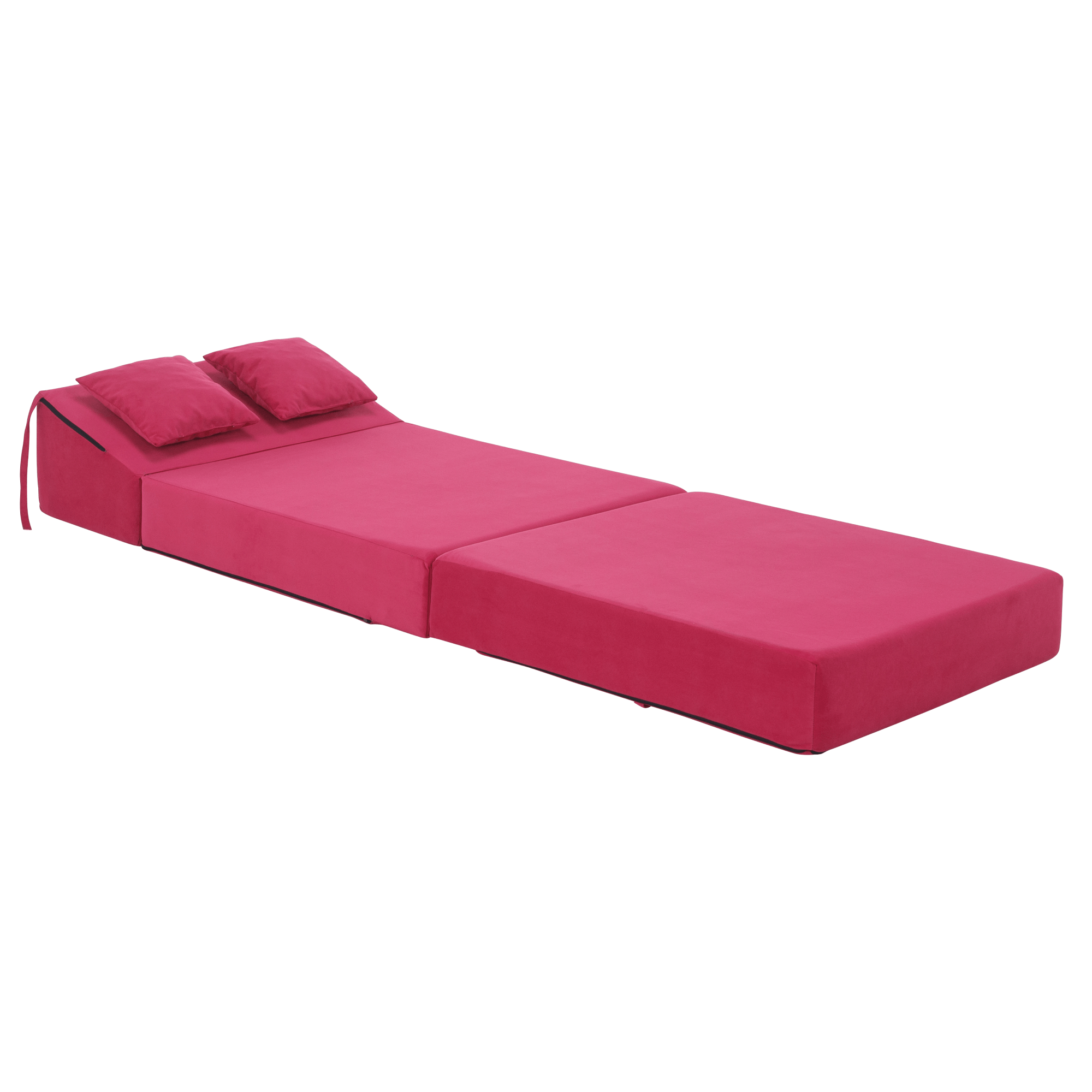 Összecsukható matrac/fotel, 2v1, rózsaszín magenta, PELOS Összecsukható matrac/fotel, 2v1, rózsaszín magenta, PELOS