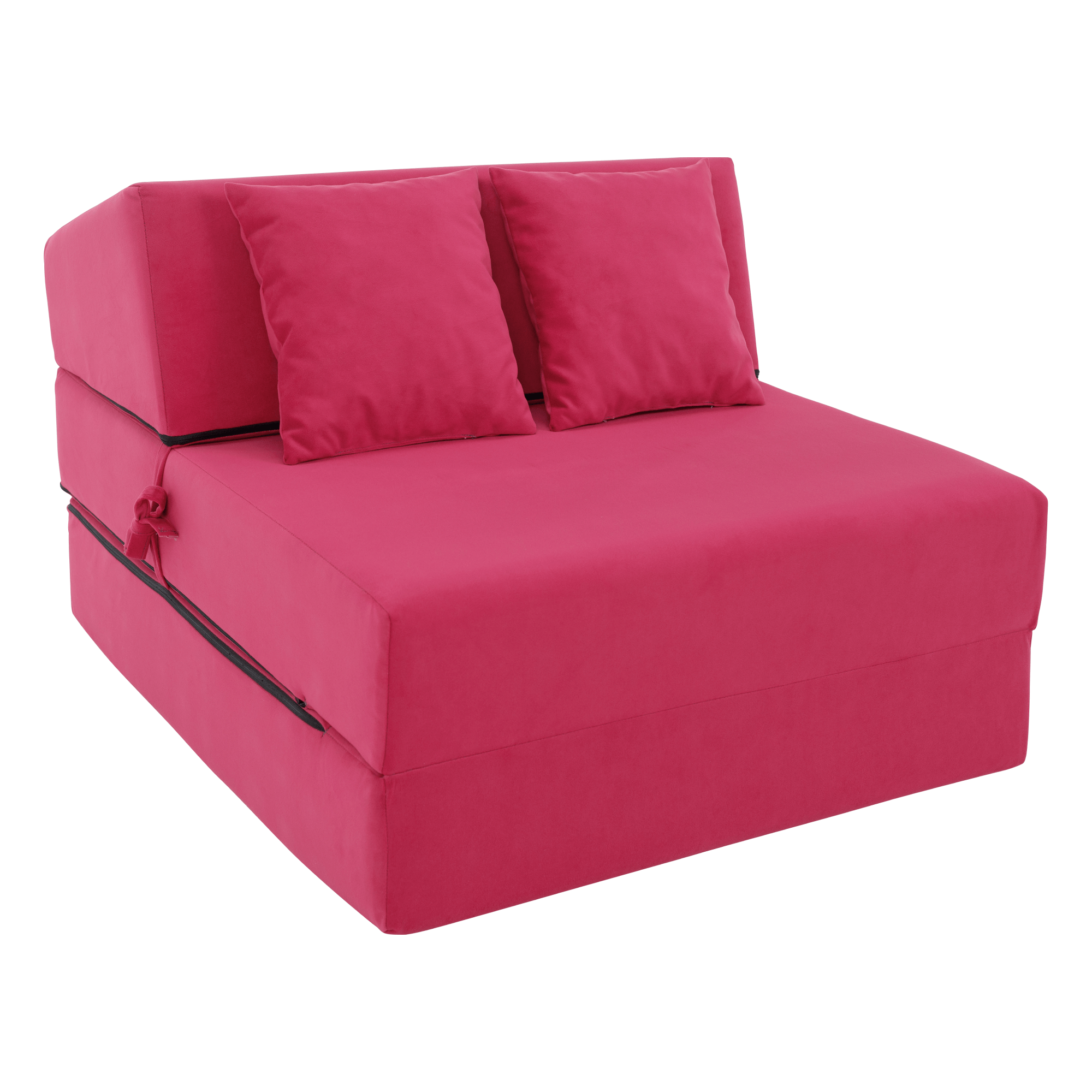 Összecsukható matrac/fotel, 2v1, rózsaszín magenta, PELOS Összecsukható matrac/fotel, 2v1, rózsaszín magenta, PELOS