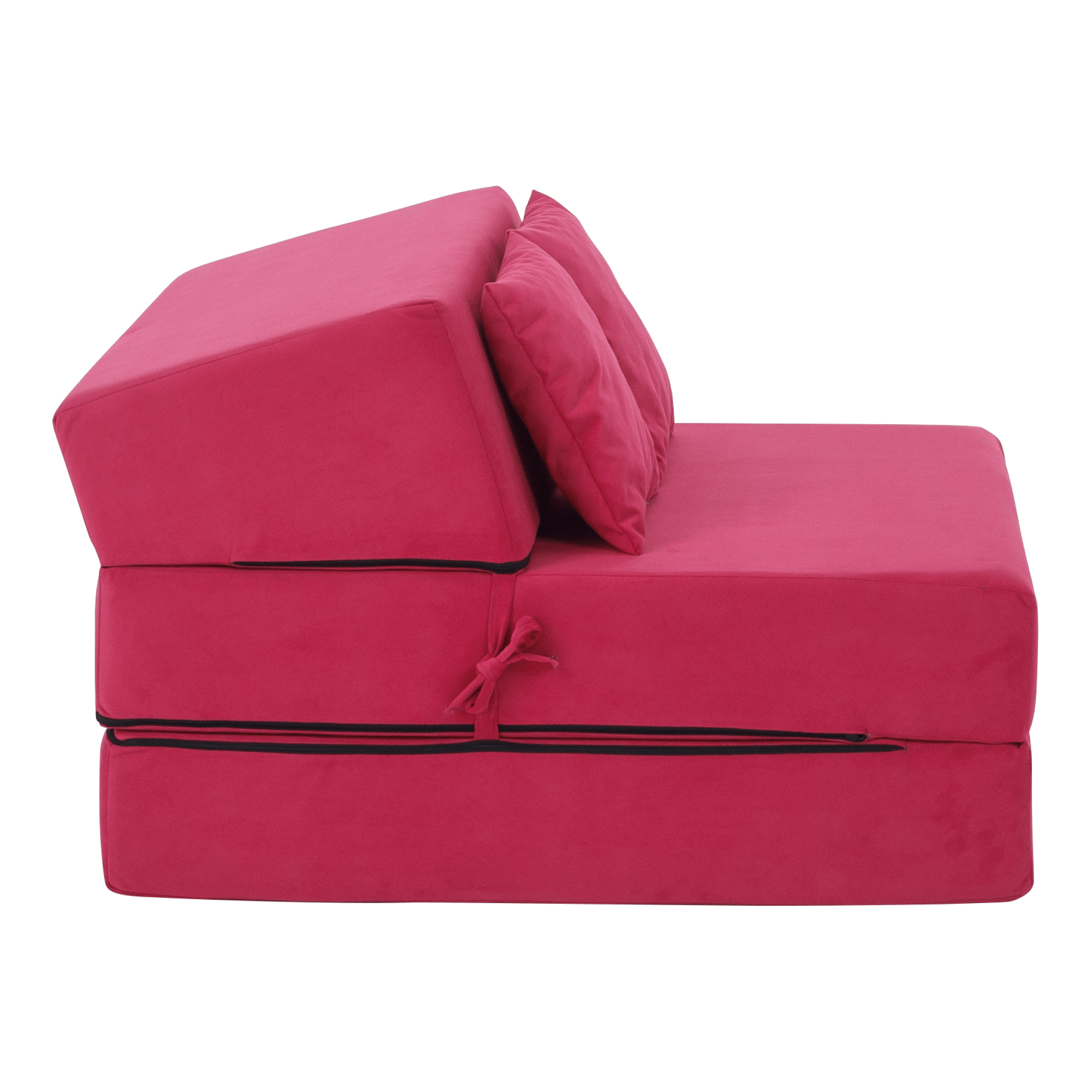 Összecsukható matrac/fotel, 2v1, rózsaszín magenta, PELOS Összecsukható matrac/fotel, 2v1, rózsaszín magenta, PELOS