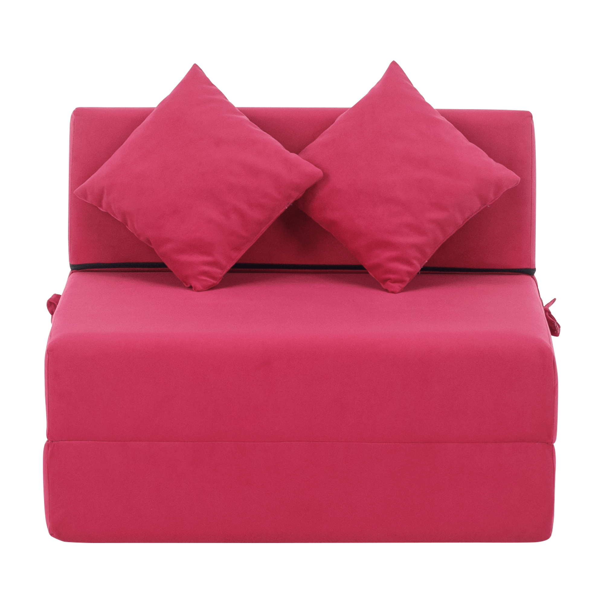 Összecsukható matrac/fotel, 2v1, rózsaszín magenta, PELOS Összecsukható matrac/fotel, 2v1, rózsaszín magenta, PELOS