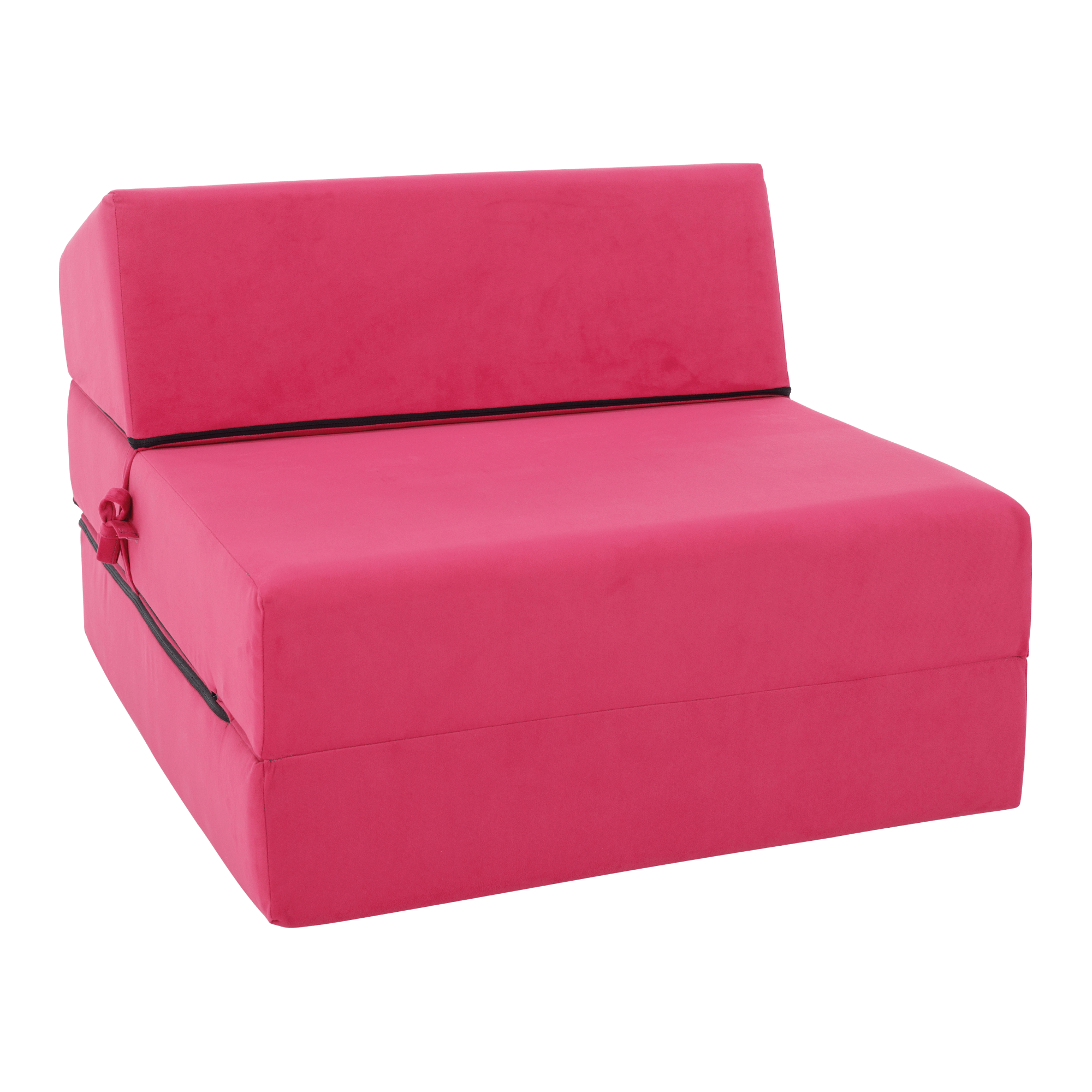 Összecsukható matrac/fotel, 2v1, rózsaszín magenta, PELOS Összecsukható matrac/fotel, 2v1, rózsaszín magenta, PELOS