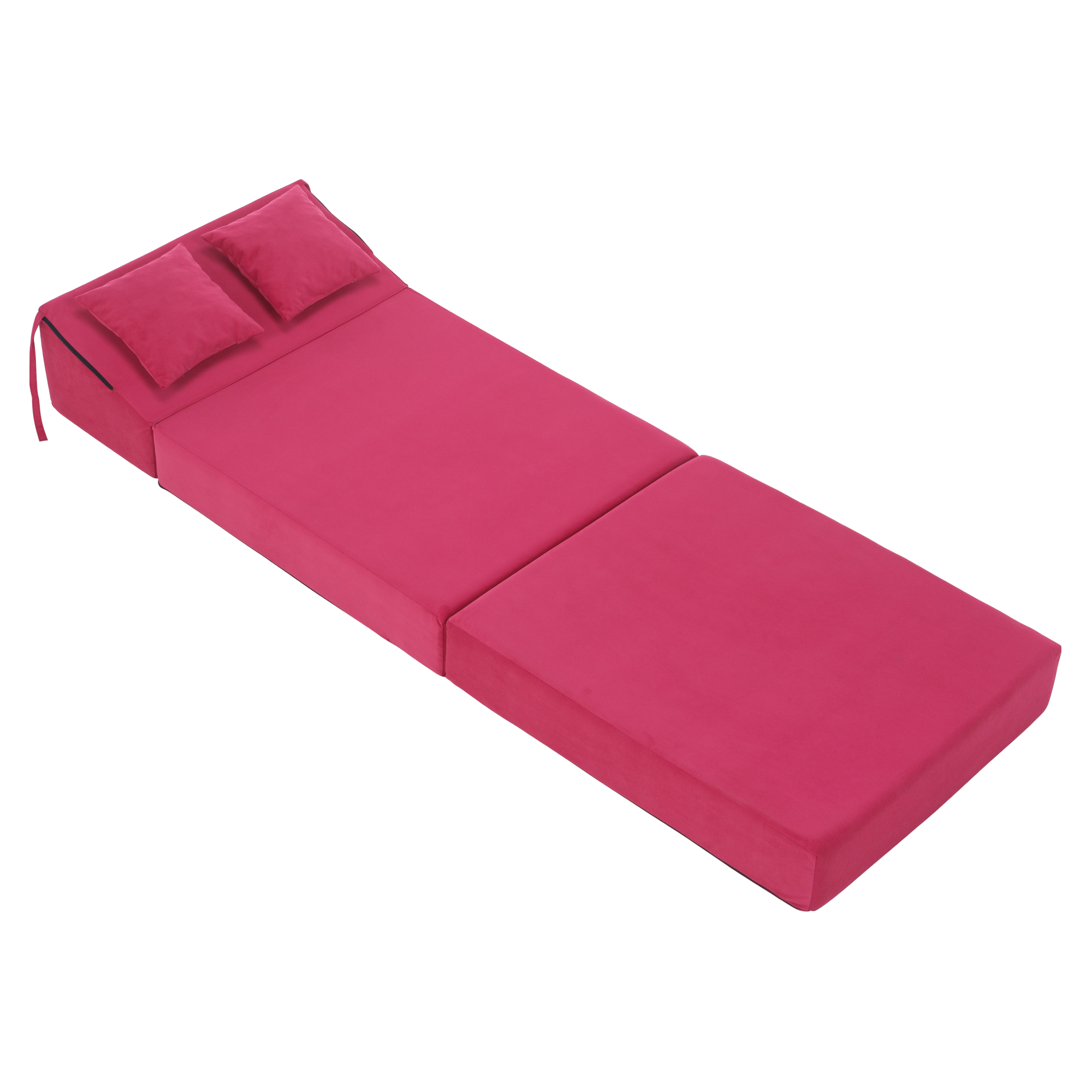 Összecsukható matrac/fotel, 2v1, rózsaszín magenta, PELOS Összecsukható matrac/fotel, 2v1, rózsaszín magenta, PELOS