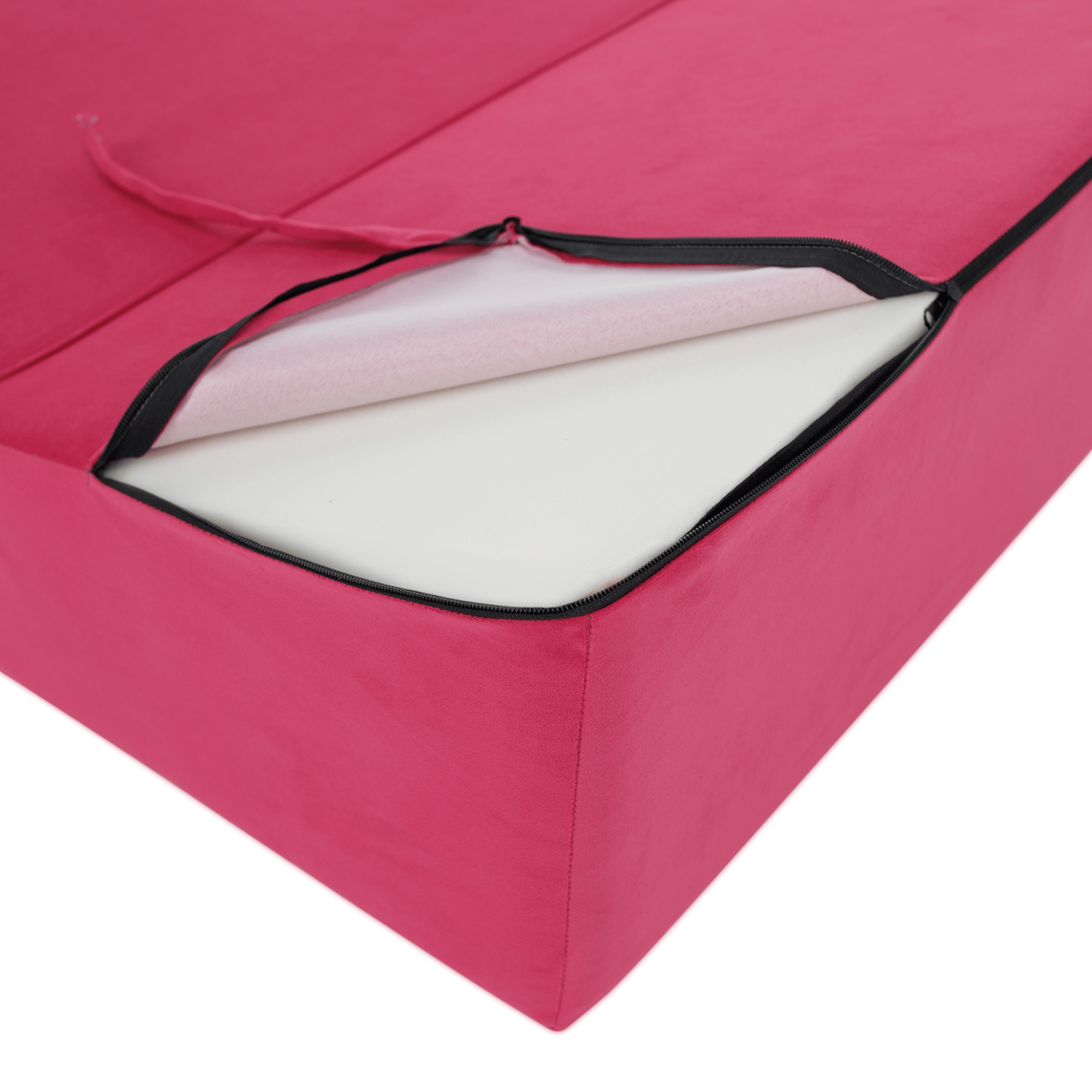 Összecsukható matrac/fotel, 2v1, rózsaszín magenta, PELOS Összecsukható matrac/fotel, 2v1, rózsaszín magenta, PELOS