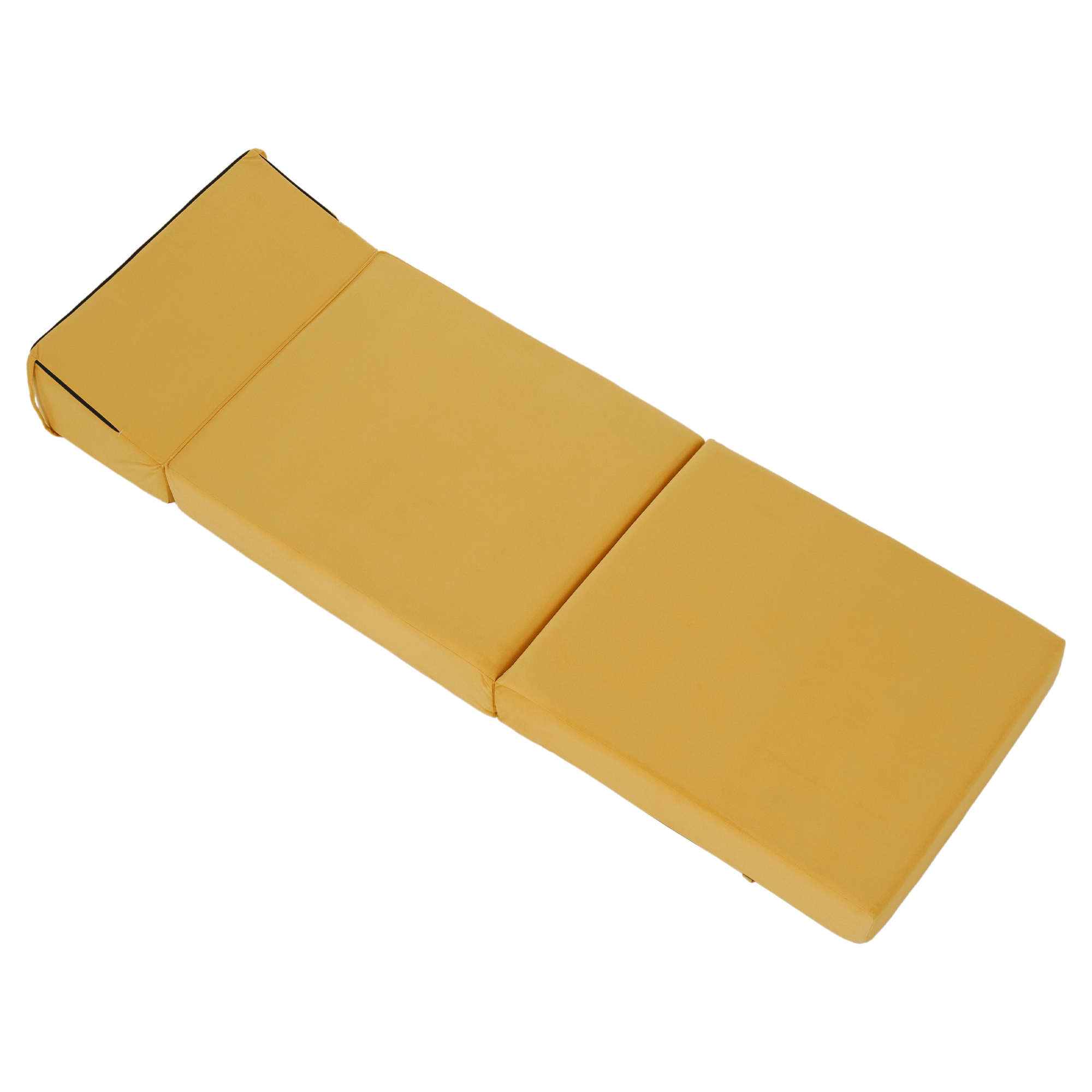 Összecsukható matrac/fotel, 2v1, sárga, PELOS Összecsukható matrac/fotel, 2v1, sárga, PELOS