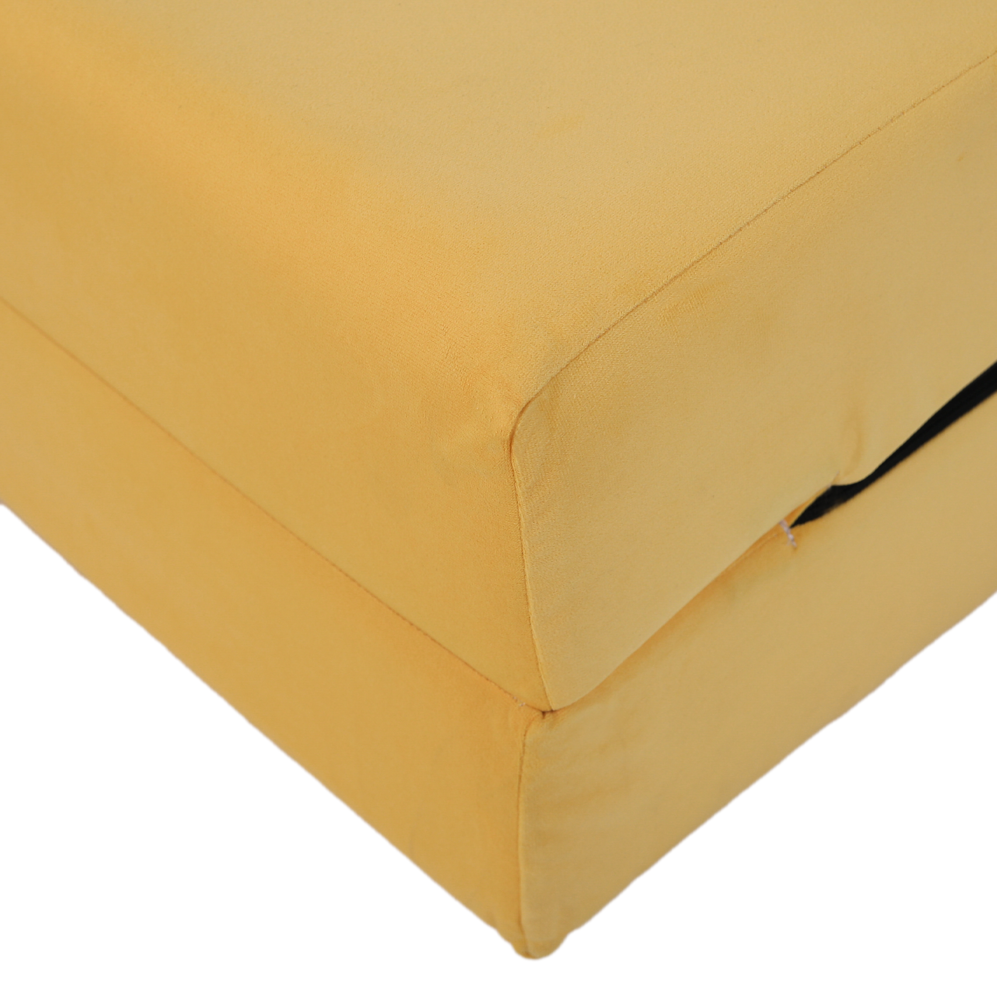 Összecsukható matrac/fotel, 2v1, sárga, PELOS Összecsukható matrac/fotel, 2v1, sárga, PELOS