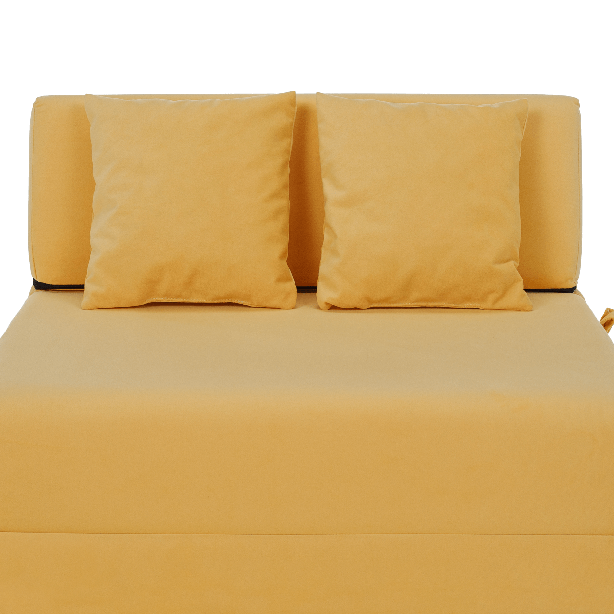 Összecsukható matrac/fotel, 2v1, sárga, PELOS Összecsukható matrac/fotel, 2v1, sárga, PELOS