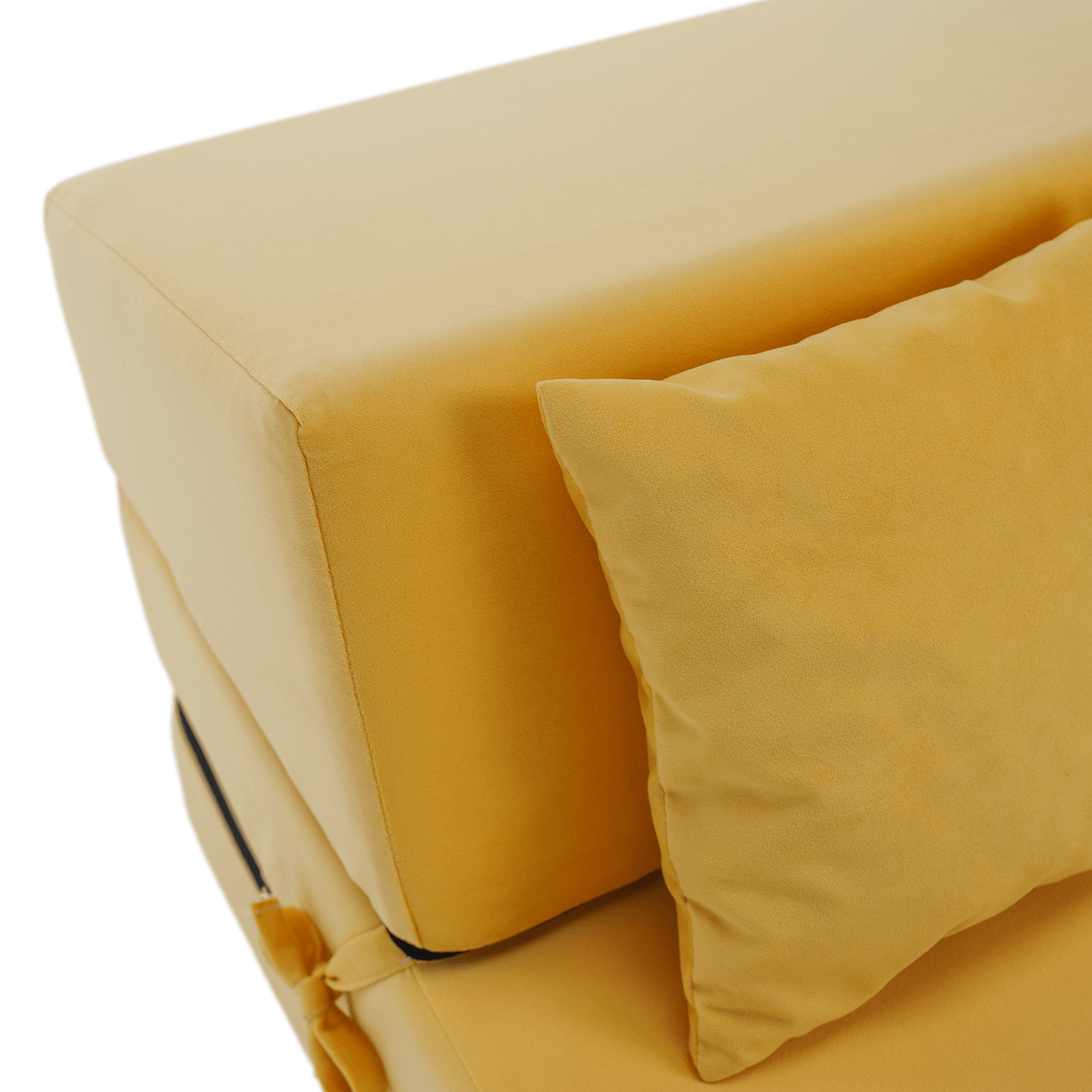 Összecsukható matrac/fotel, 2v1, sárga, PELOS Összecsukható matrac/fotel, 2v1, sárga, PELOS