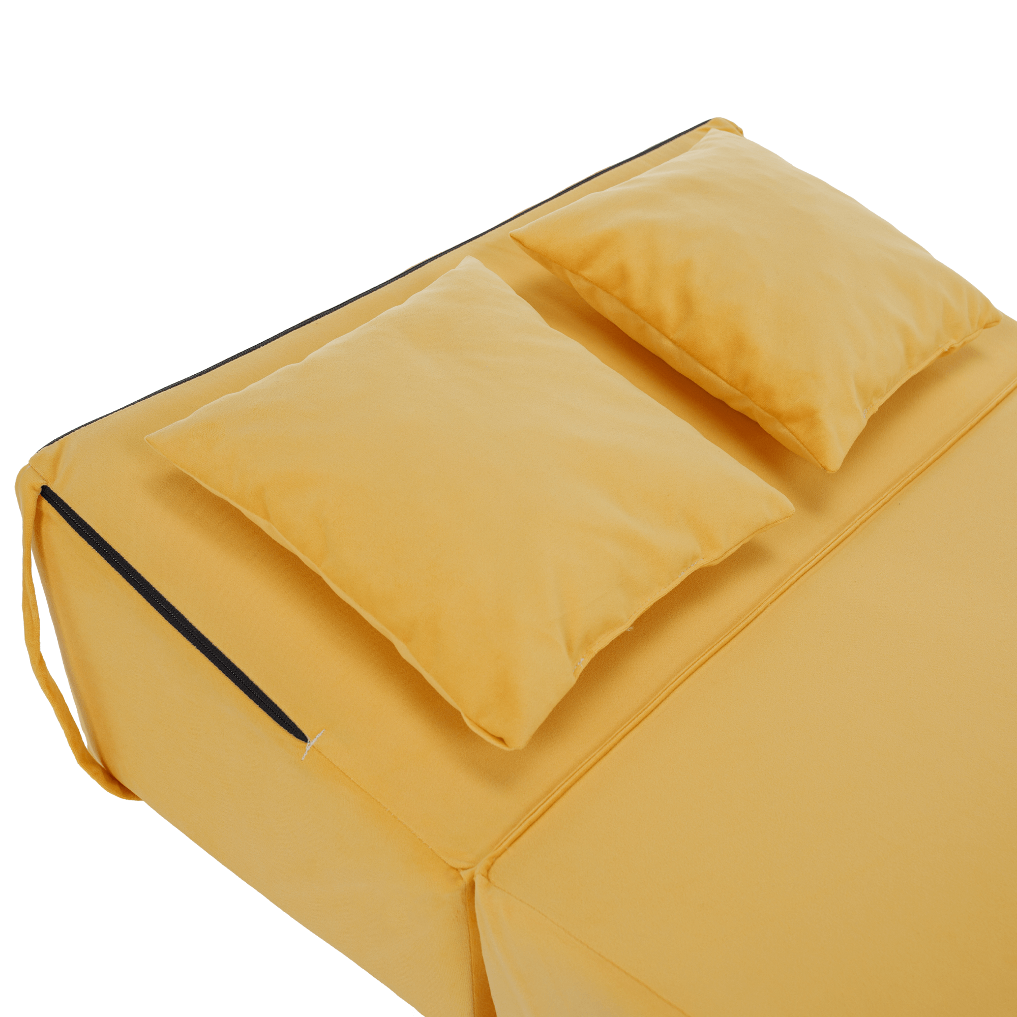 Összecsukható matrac/fotel, 2v1, sárga, PELOS Összecsukható matrac/fotel, 2v1, sárga, PELOS