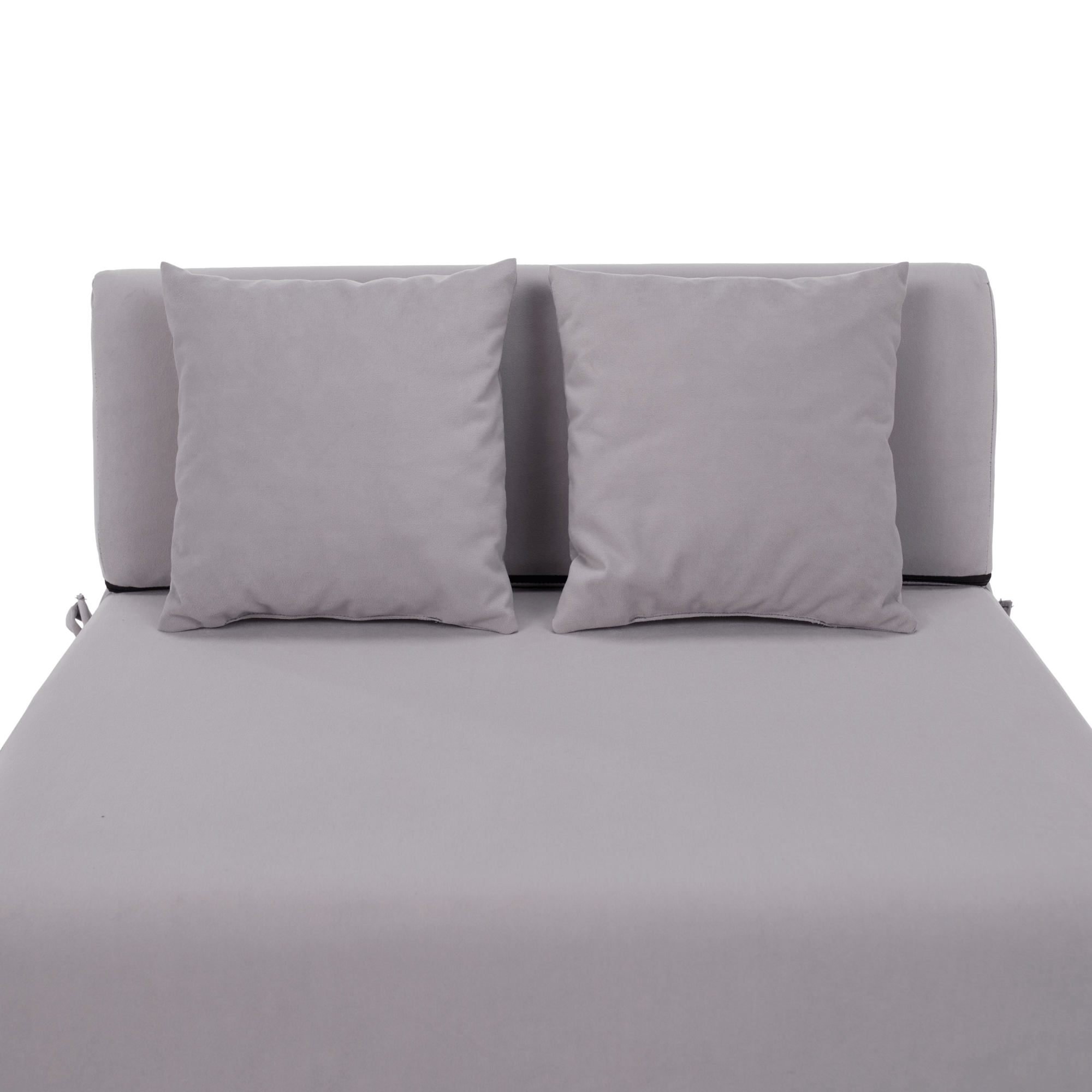 Skladací matrac/kreslo, 2v1, svetlosivá, PELOS