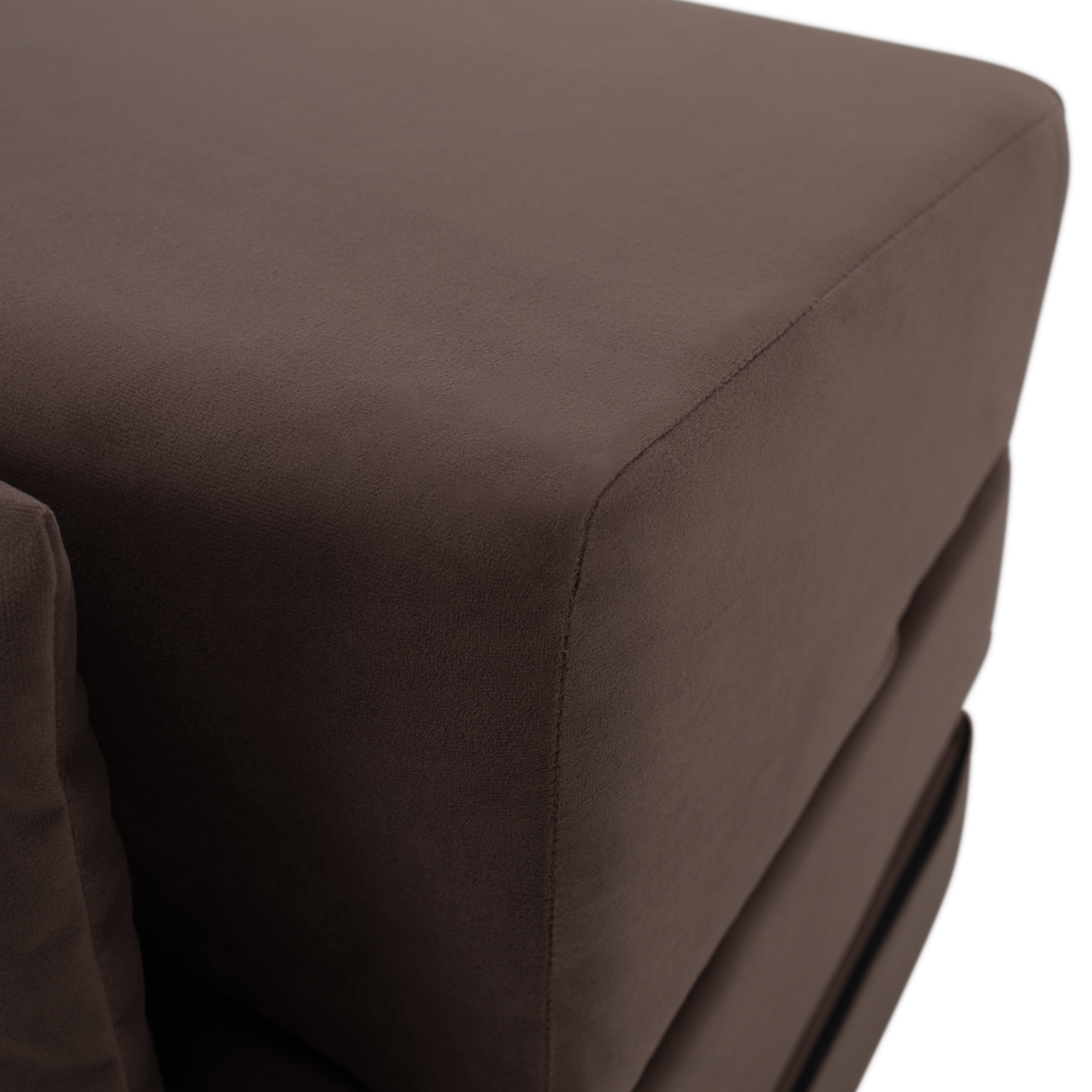 Összecsukható matrac/fotel, 2v1, barna Taupe, PELOS