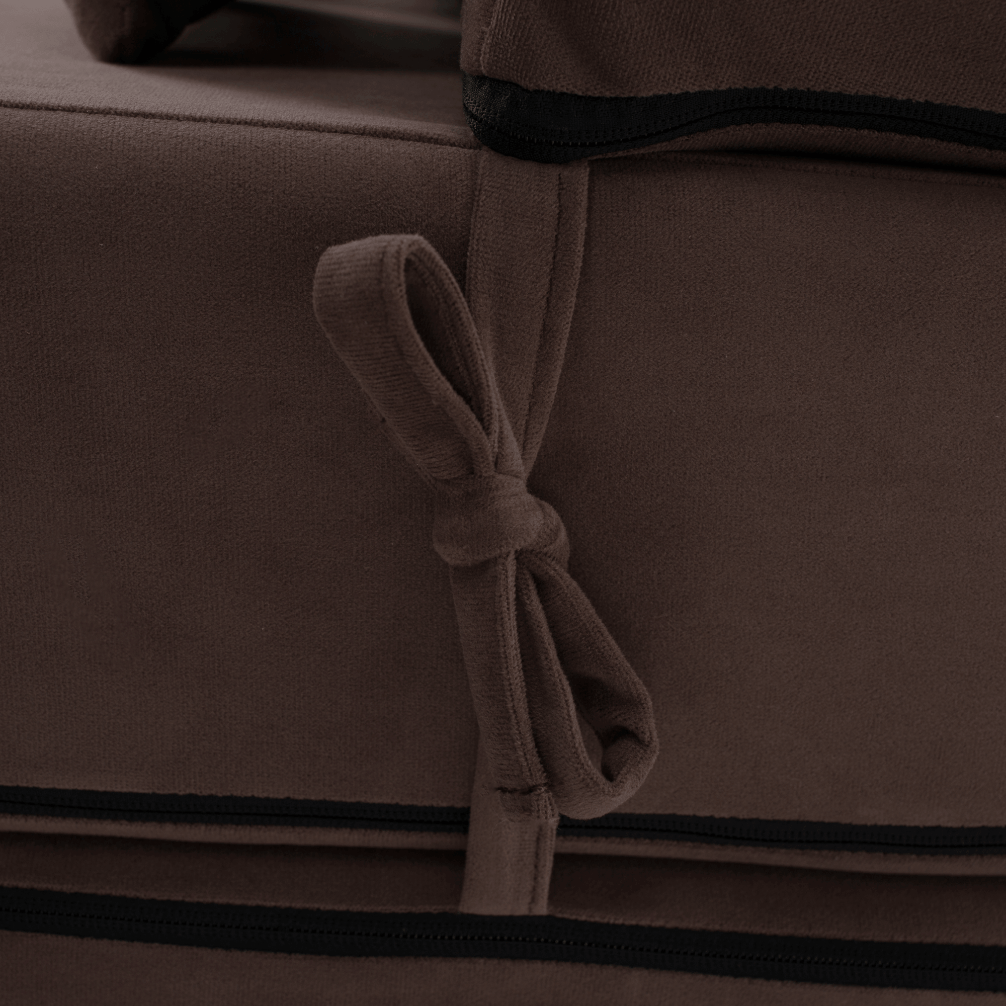 Összecsukható matrac/fotel, 2v1, barna Taupe, PELOS