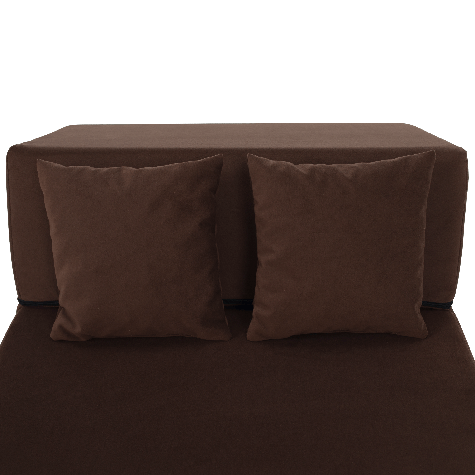 Összecsukható matrac/fotel, 2v1, barna, PELOS Összecsukható matrac/fotel, 2v1, barna, PELOS