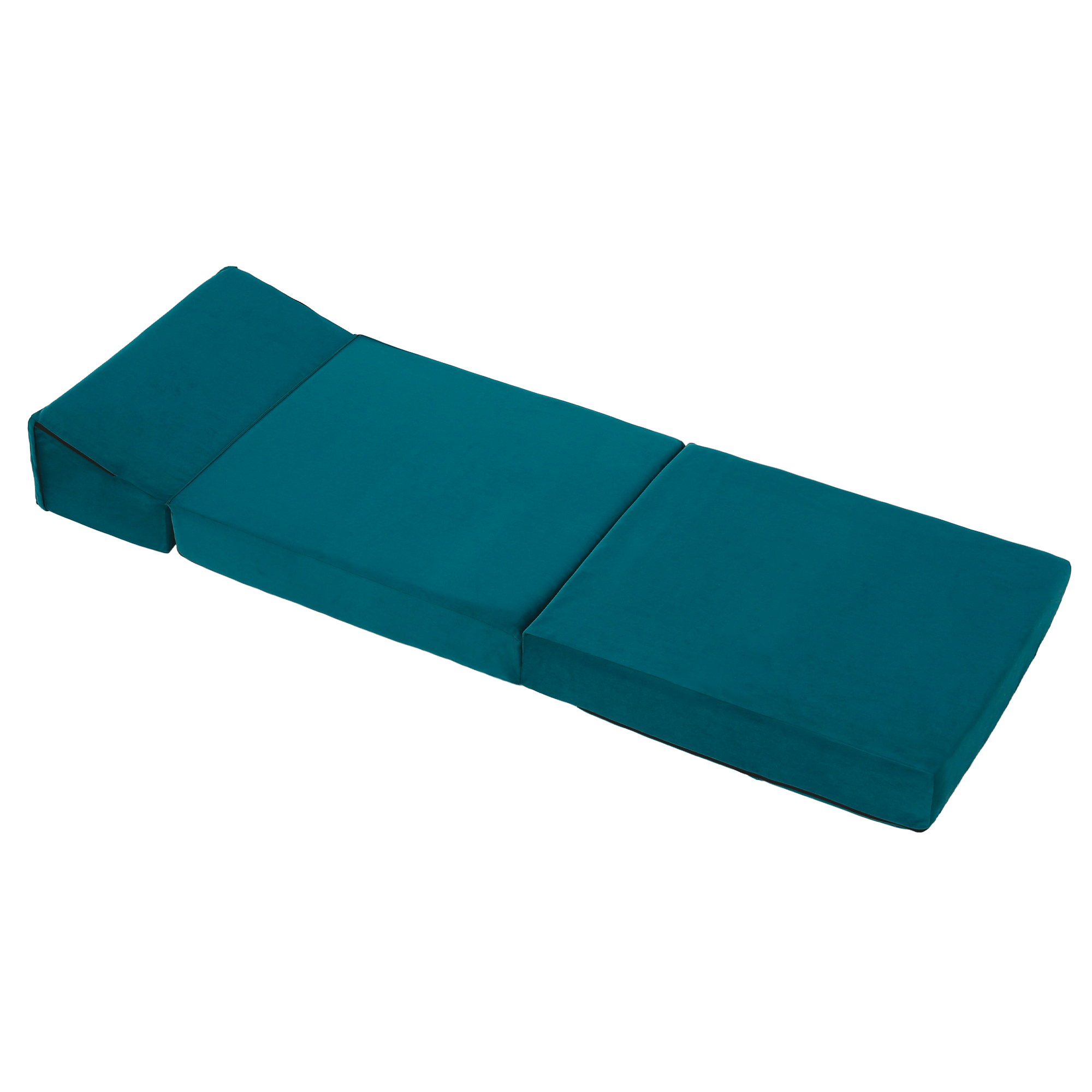 Összecsukható matrac/fotel, 2v1, petróleumzöld, PELOS Összecsukható matrac/fotel, 2v1, petróleumzöld, PELOS