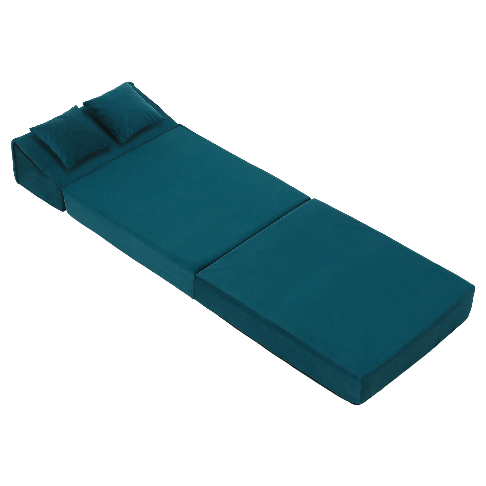 Összecsukható matrac/fotel, 2v1, petróleumzöld, PELOS Összecsukható matrac/fotel, 2v1, petróleumzöld, PELOS