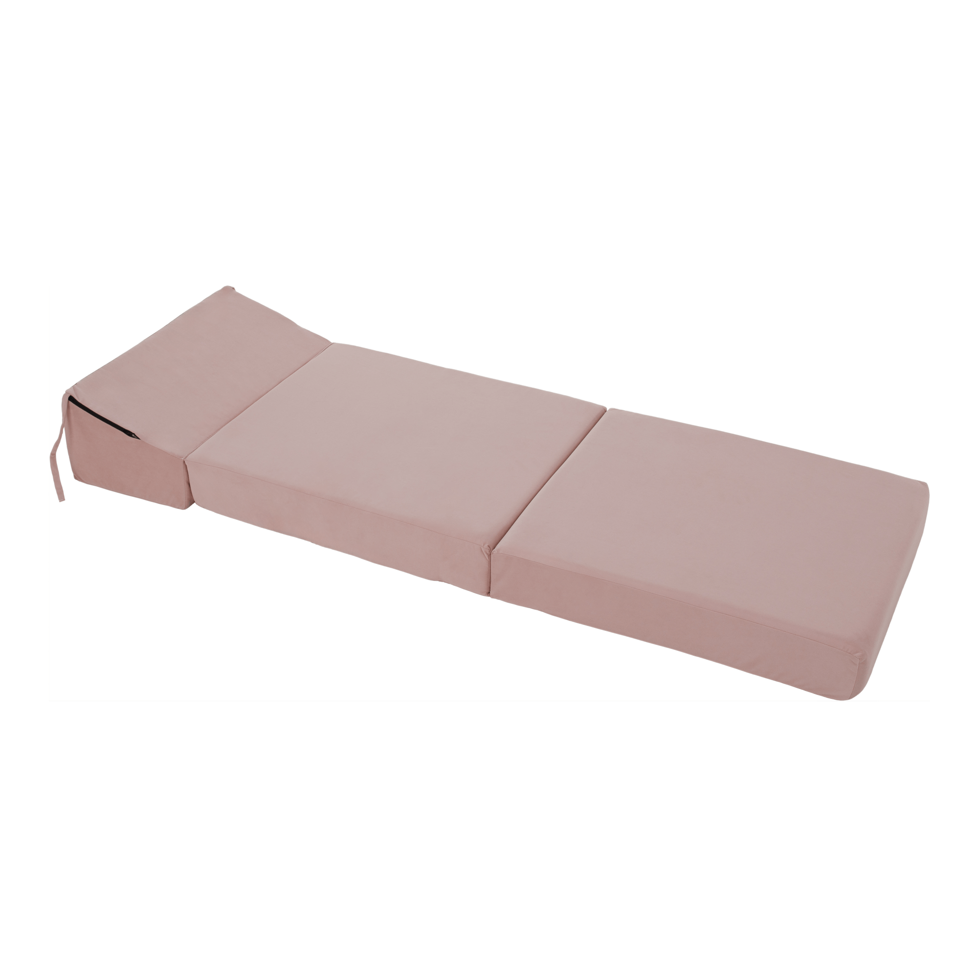 Skladací matrac/kreslo, 2v1, ružová, PELOS