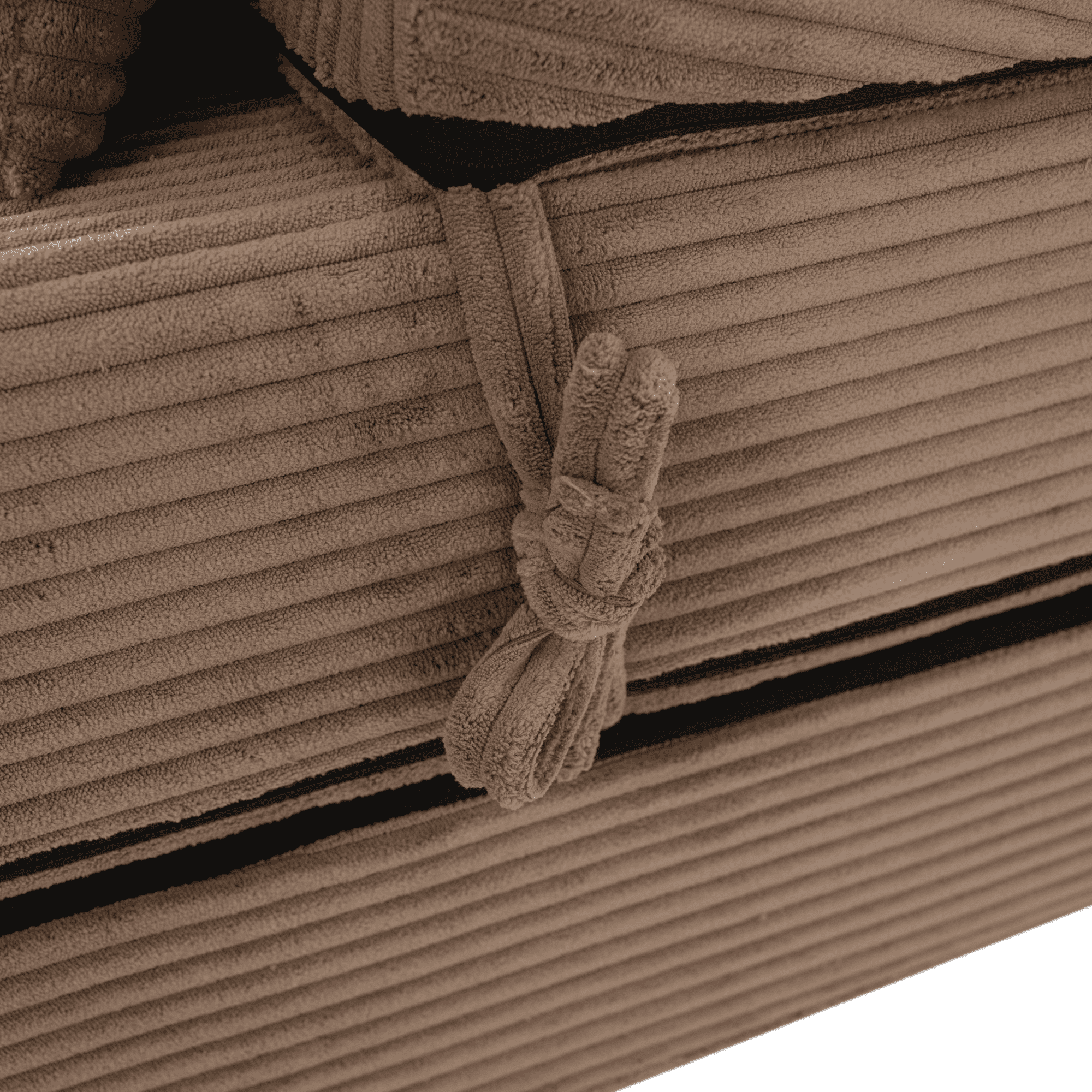 Összecsukható matrac/fotel, 2v1, világosbarna, PELOS