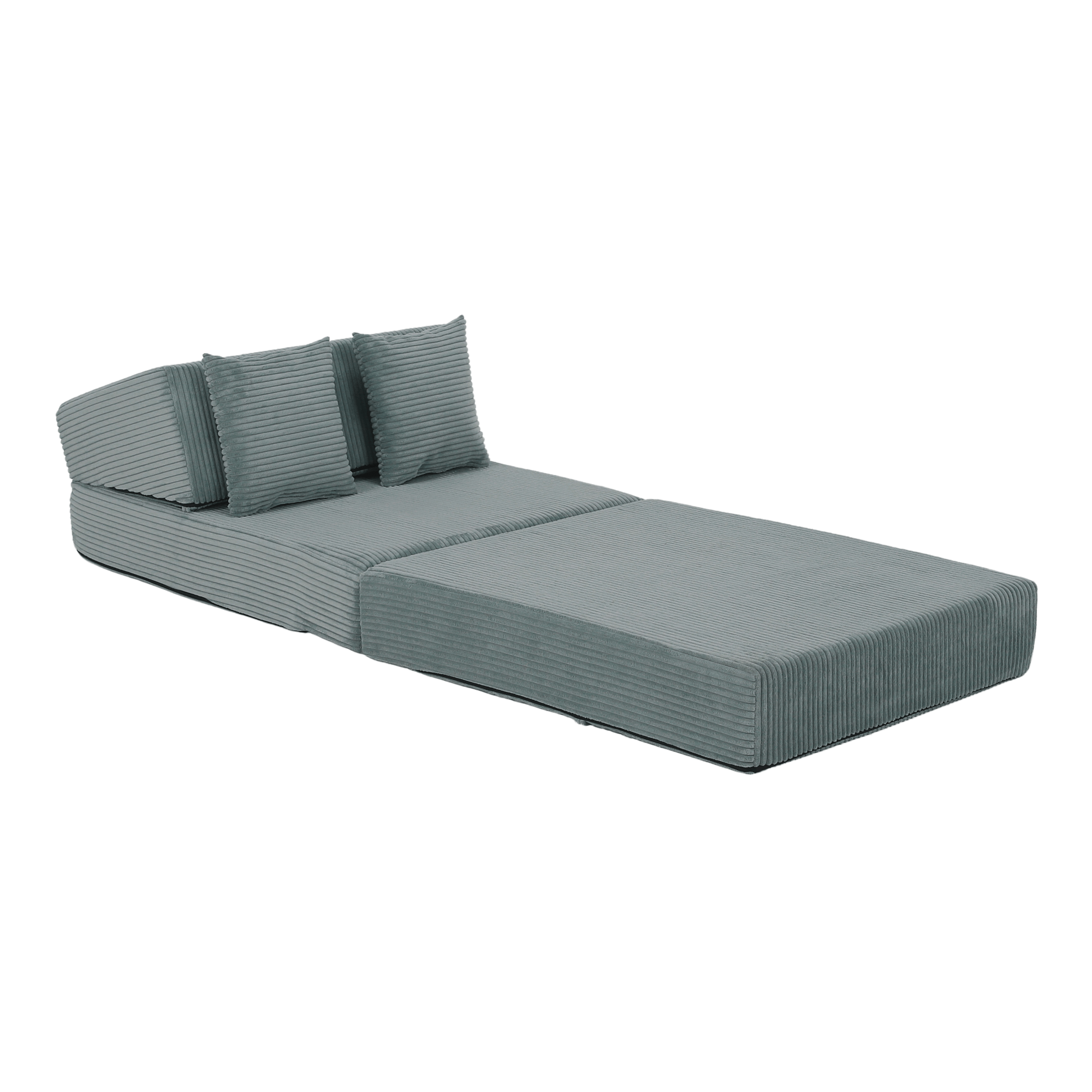 Skladací matrac/kreslo, 2v1, mentolová, PELOS