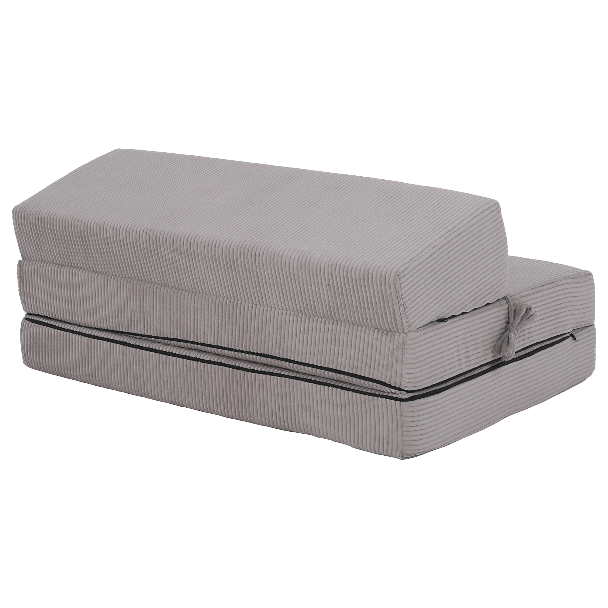 Összecsukható matrac/fotel, 2v1, szürke, VEDIS