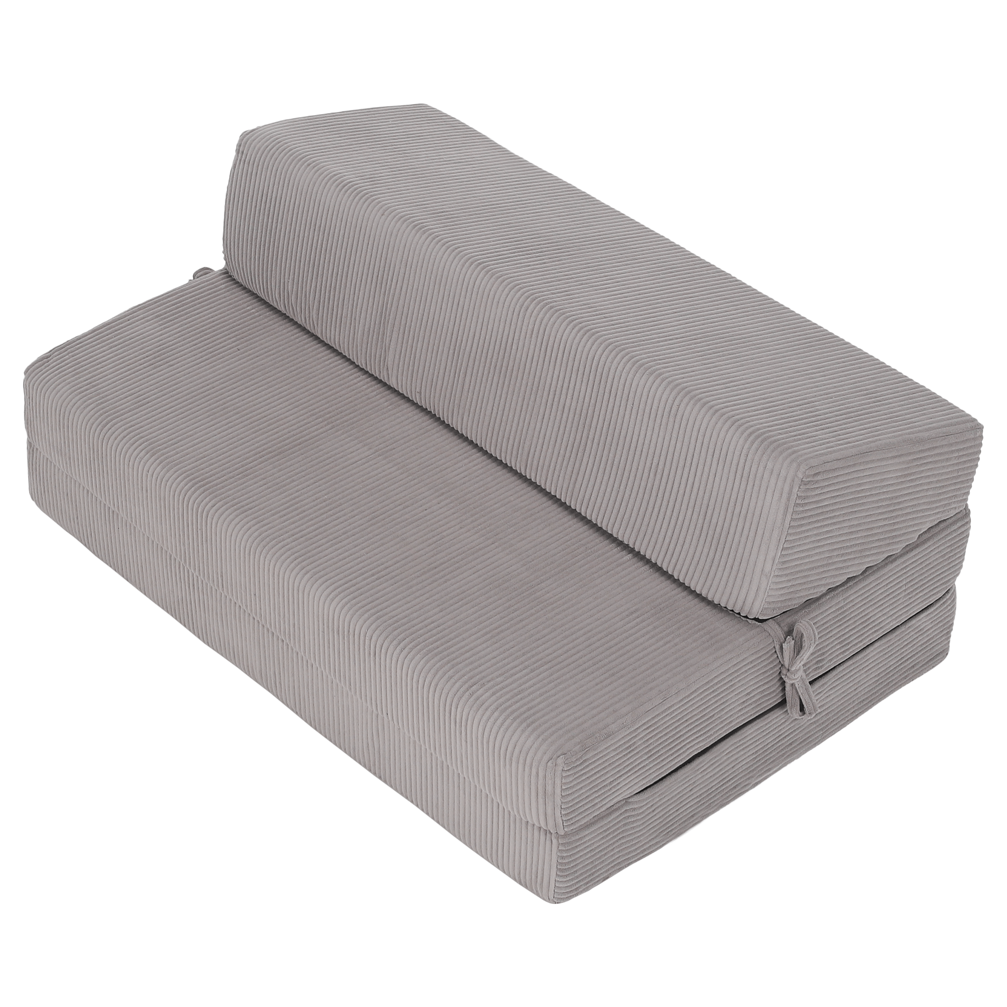 Összecsukható matrac/fotel, 2v1, szürke, VEDIS