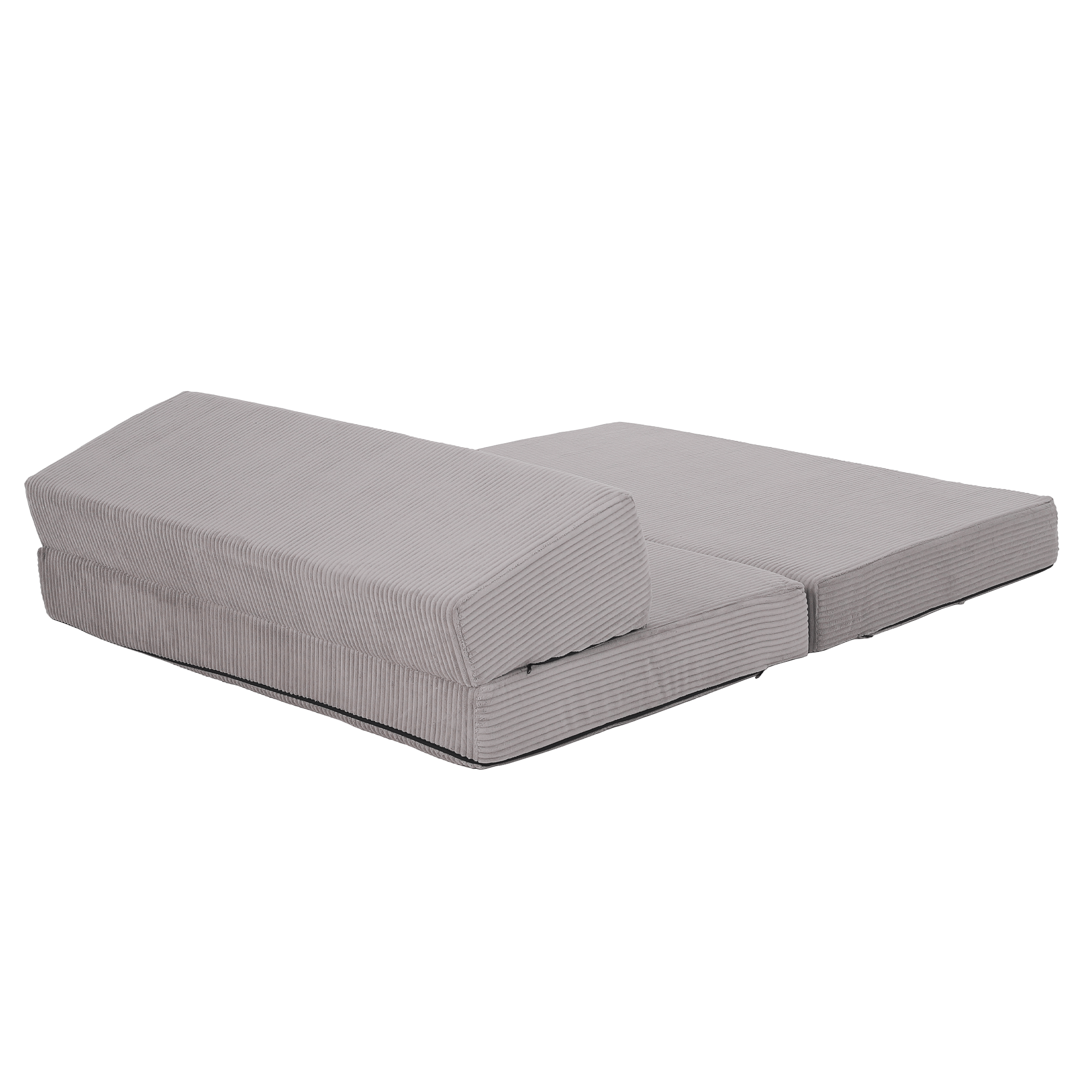 Összecsukható matrac/fotel, 2v1, szürke, VEDIS