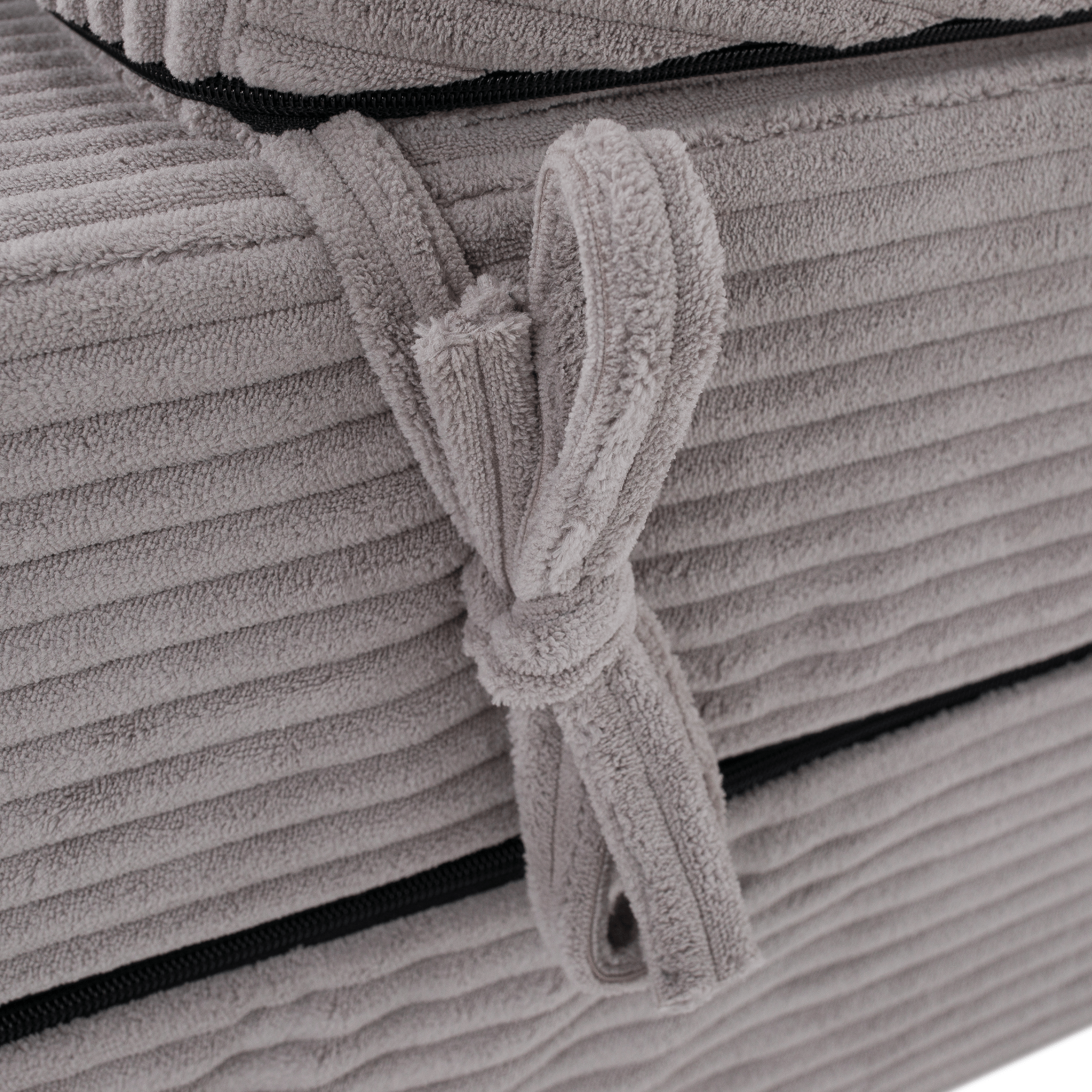 Összecsukható matrac/fotel, 2v1, szürke, VEDIS