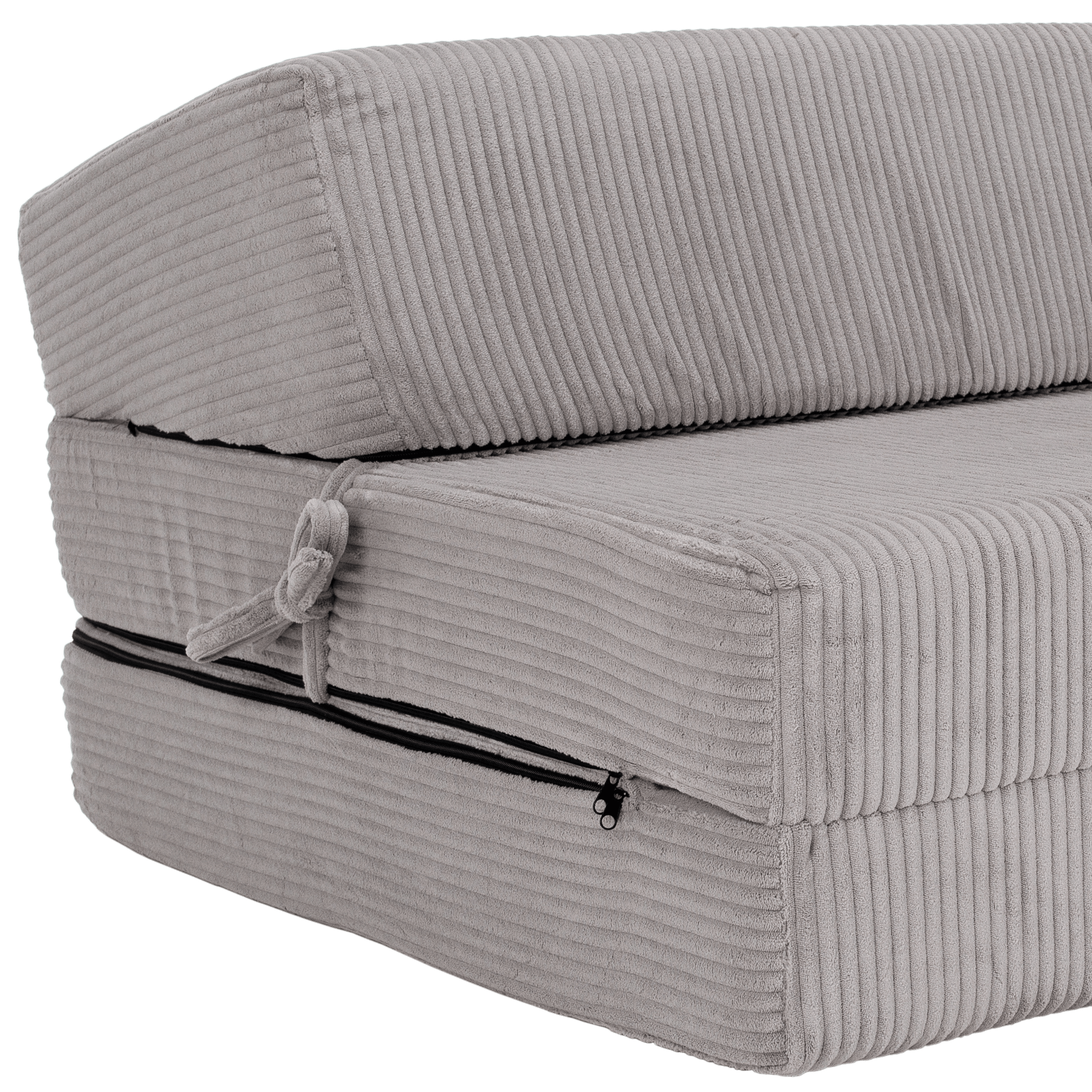 Összecsukható matrac/fotel, 2v1, szürke, VEDIS