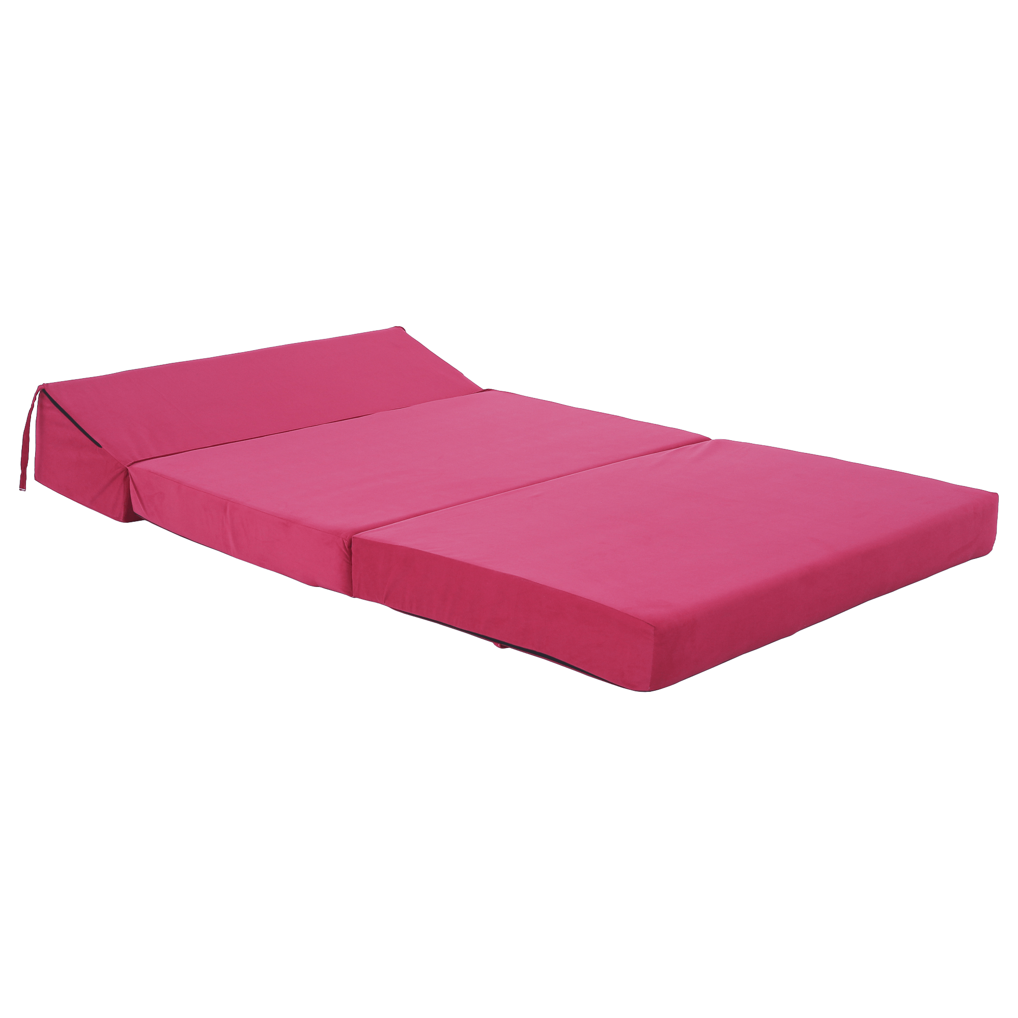 Összecsukható matrac/fotel, 2v1, rózsaszín magenta, VEDIS