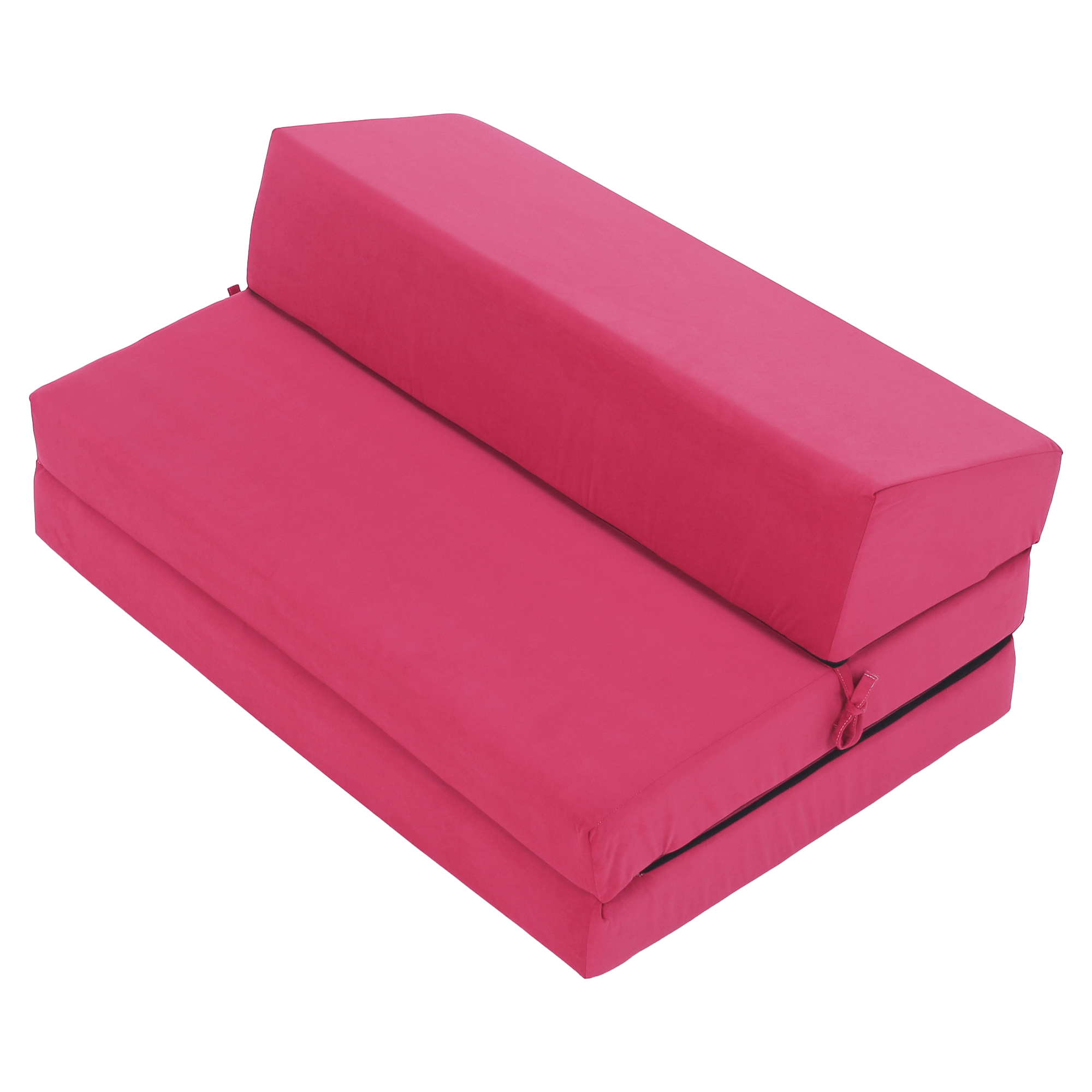 Összecsukható matrac/fotel, 2v1, rózsaszín magenta, VEDIS