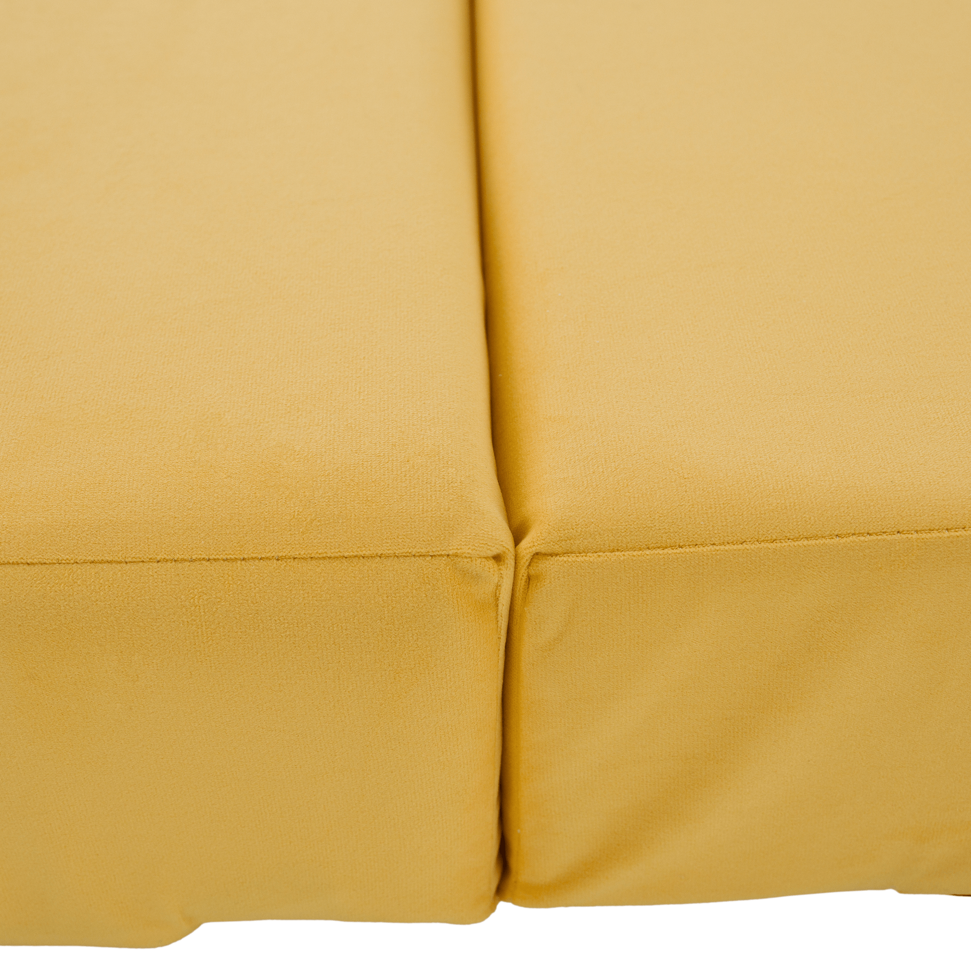 Összecsukható matrac/fotel, 2v1, sárga, VEDIS