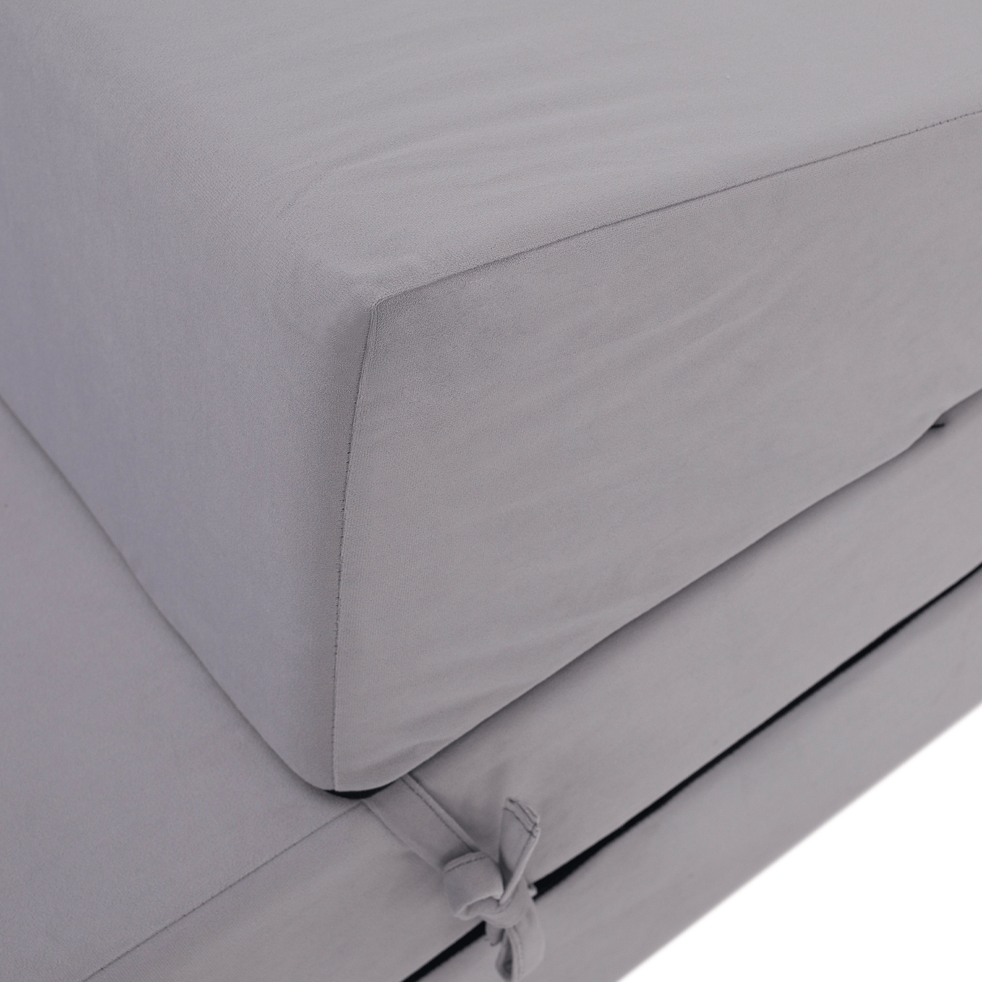 Összecsukható matrac/fotel, 2v1, világosszürke, VEDIS