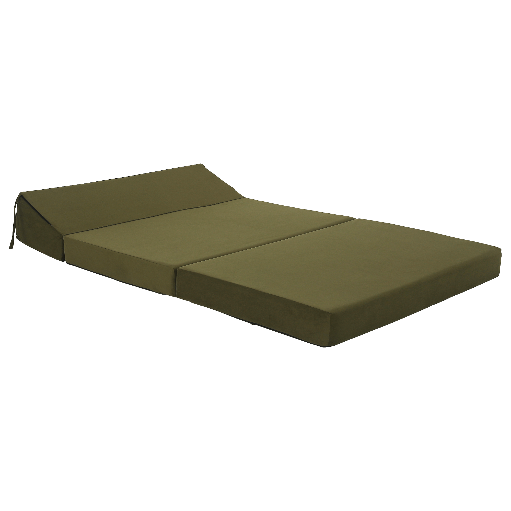 Összecsukható matrac/fotel, 2v1, olivazöld, VEDIS Összecsukható matrac/fotel, 2v1, olivazöld, VEDIS