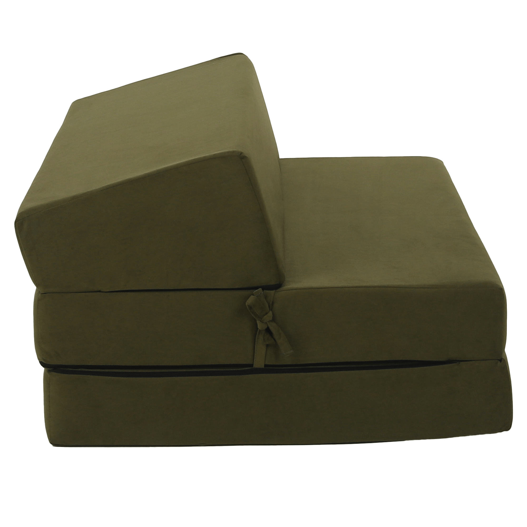 Összecsukható matrac/fotel, 2v1, olivazöld, VEDIS Összecsukható matrac/fotel, 2v1, olivazöld, VEDIS