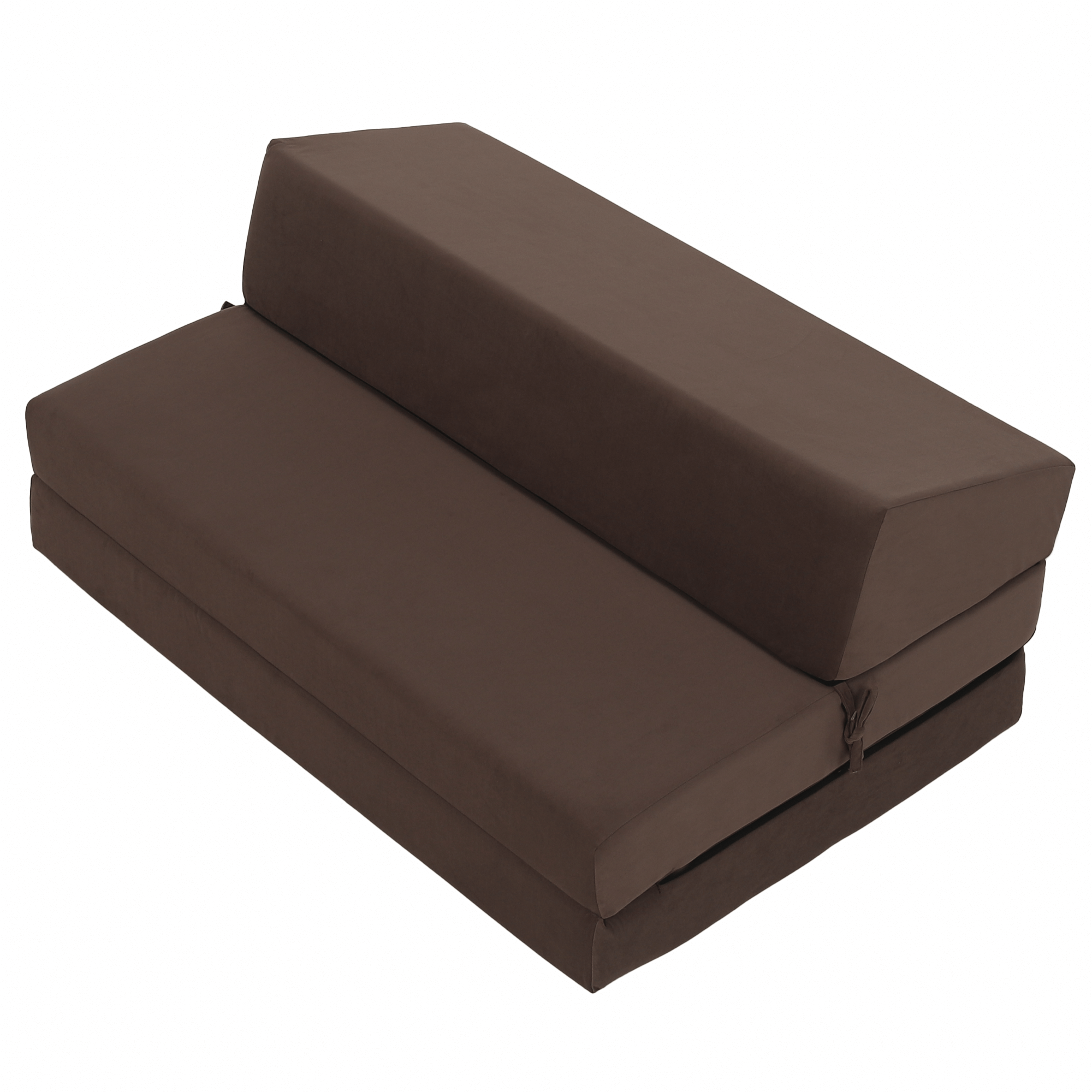 Összecsukható matrac/fotel, 2v1, barna Taupe, VEDIS Összecsukható matrac/fotel, 2v1, barna Taupe, VEDIS