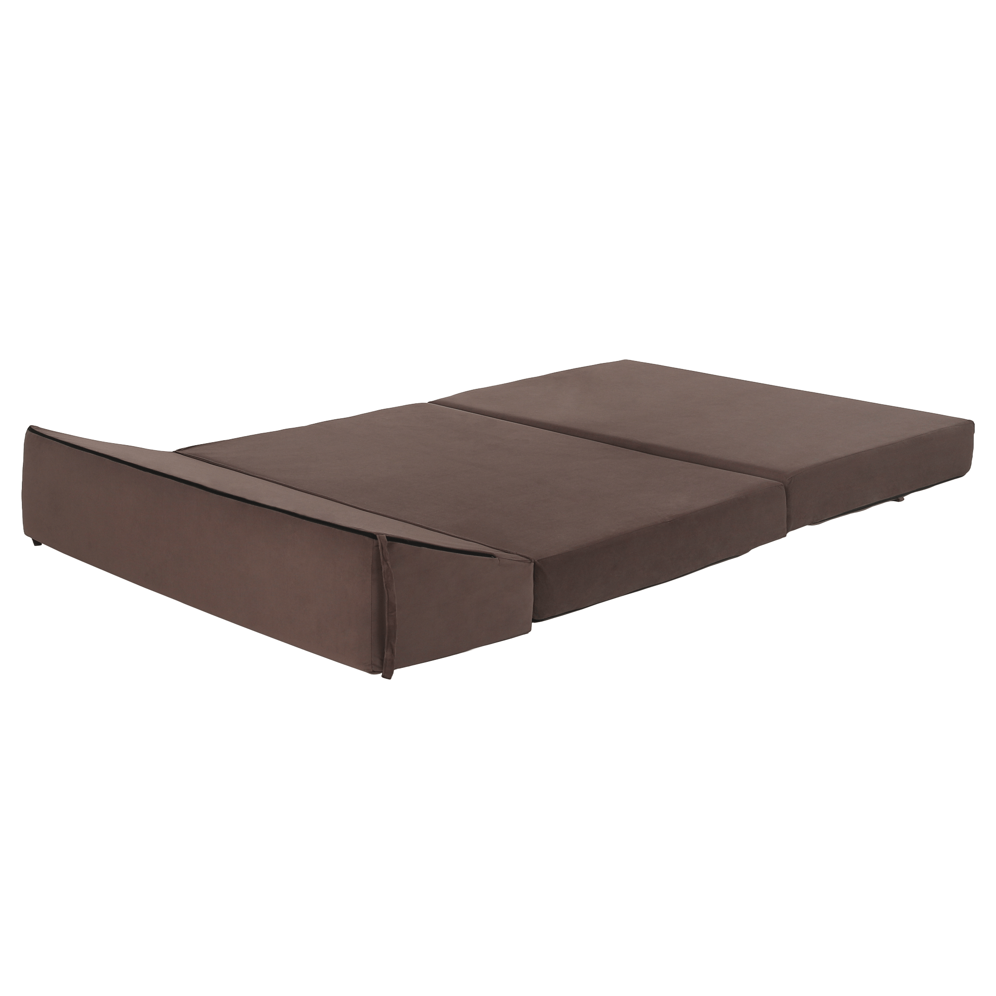 Összecsukható matrac/fotel, 2v1, barna Taupe, VEDIS Összecsukható matrac/fotel, 2v1, barna Taupe, VEDIS