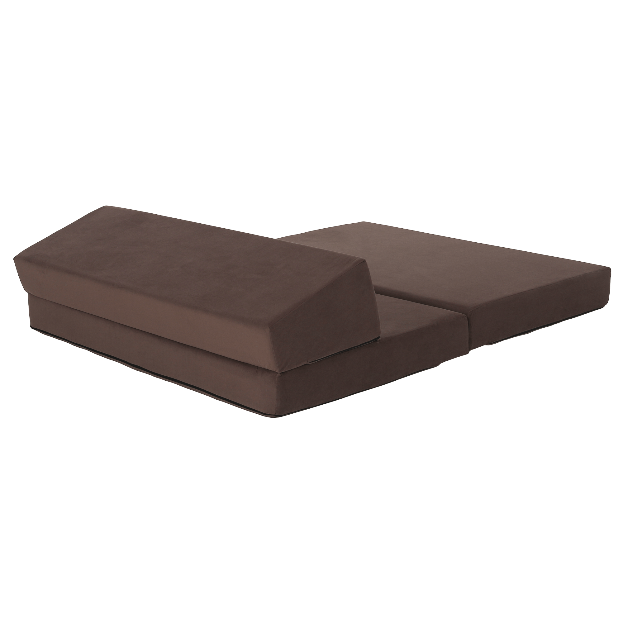 Összecsukható matrac/fotel, 2v1, barna Taupe, VEDIS Összecsukható matrac/fotel, 2v1, barna Taupe, VEDIS