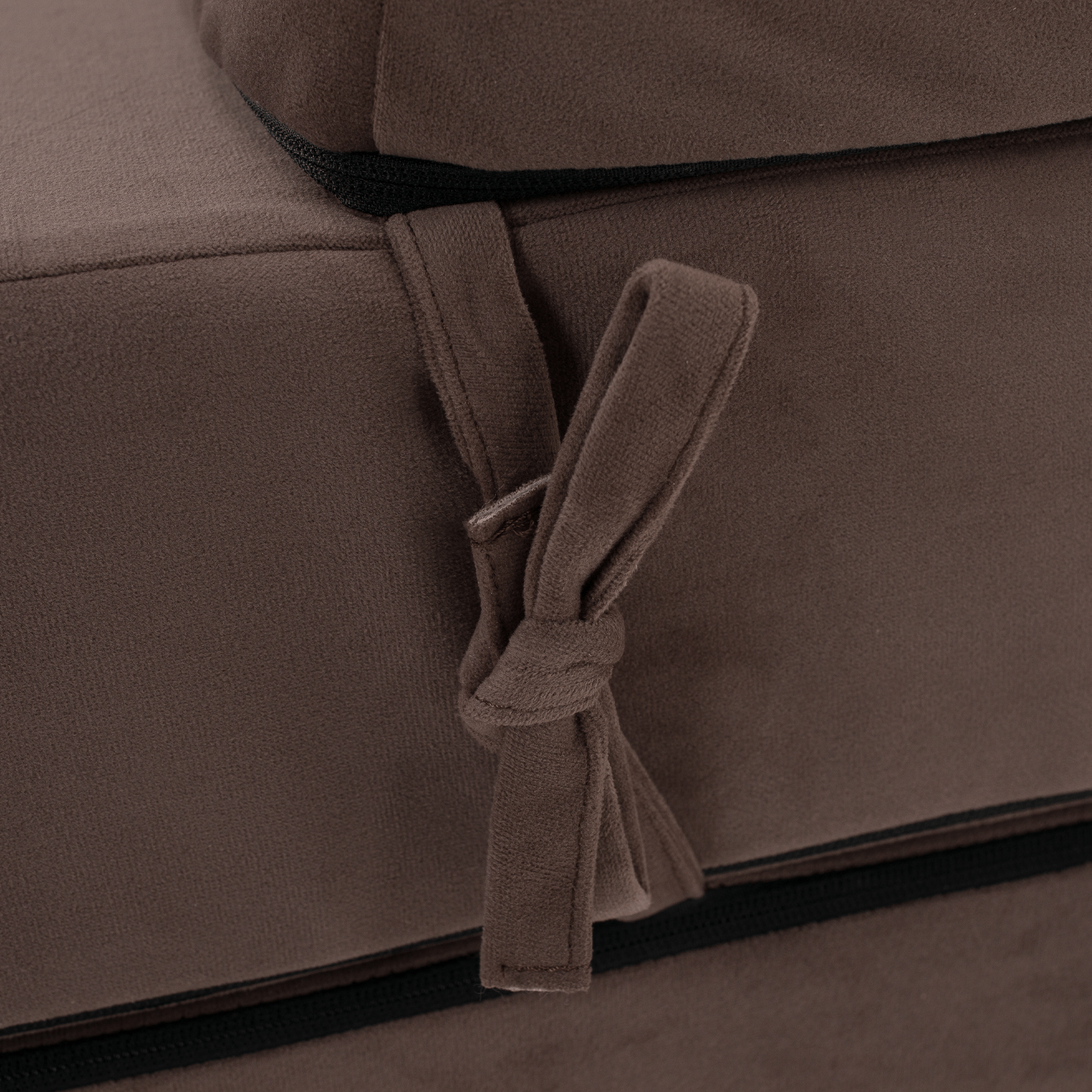 Összecsukható matrac/fotel, 2v1, barna Taupe, VEDIS Összecsukható matrac/fotel, 2v1, barna Taupe, VEDIS