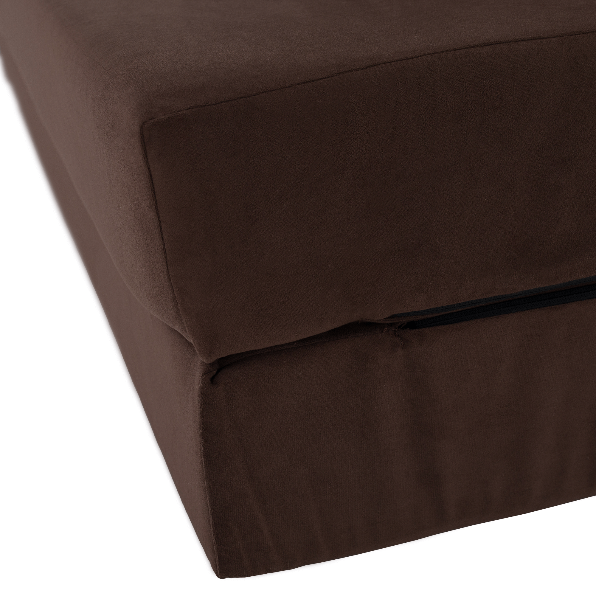 Összecsukható matrac/fotel, 2v1, barna, VEDIS