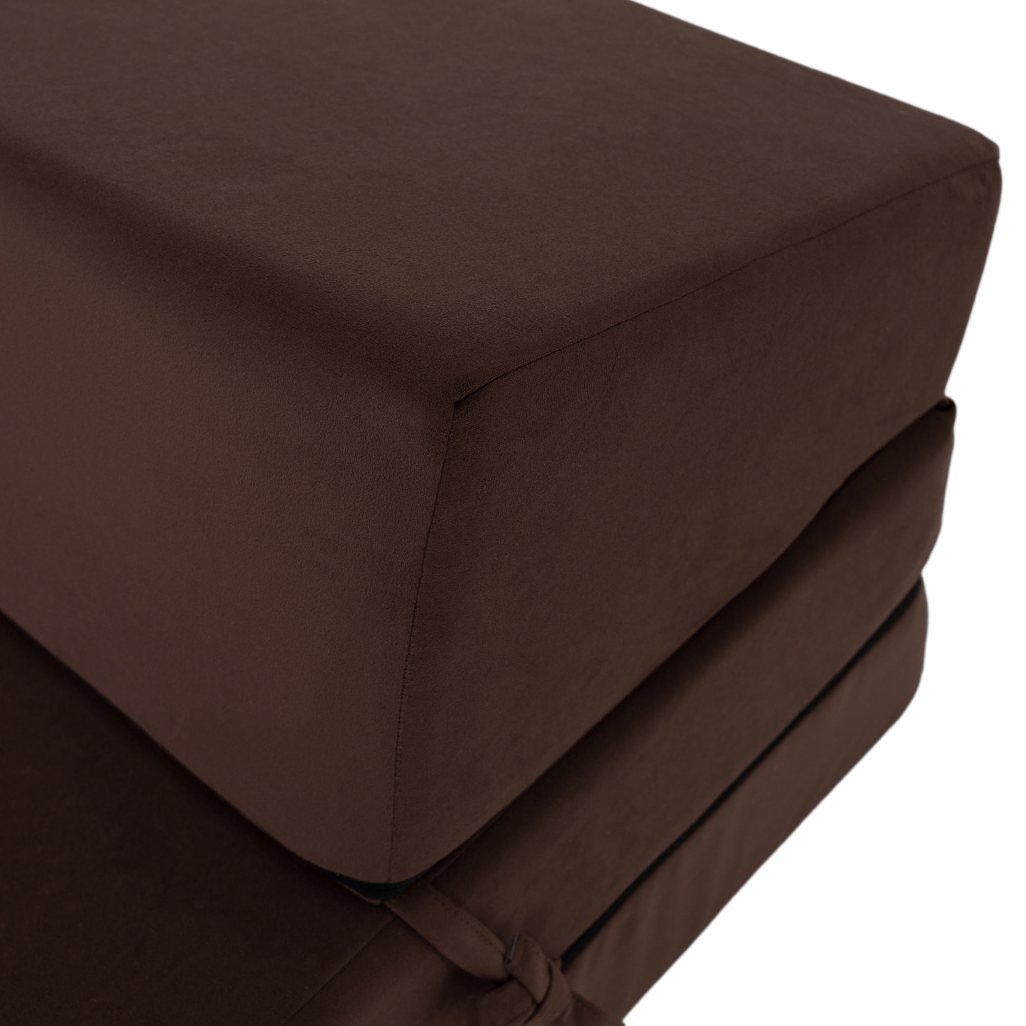 Összecsukható matrac/fotel, 2v1, barna, VEDIS