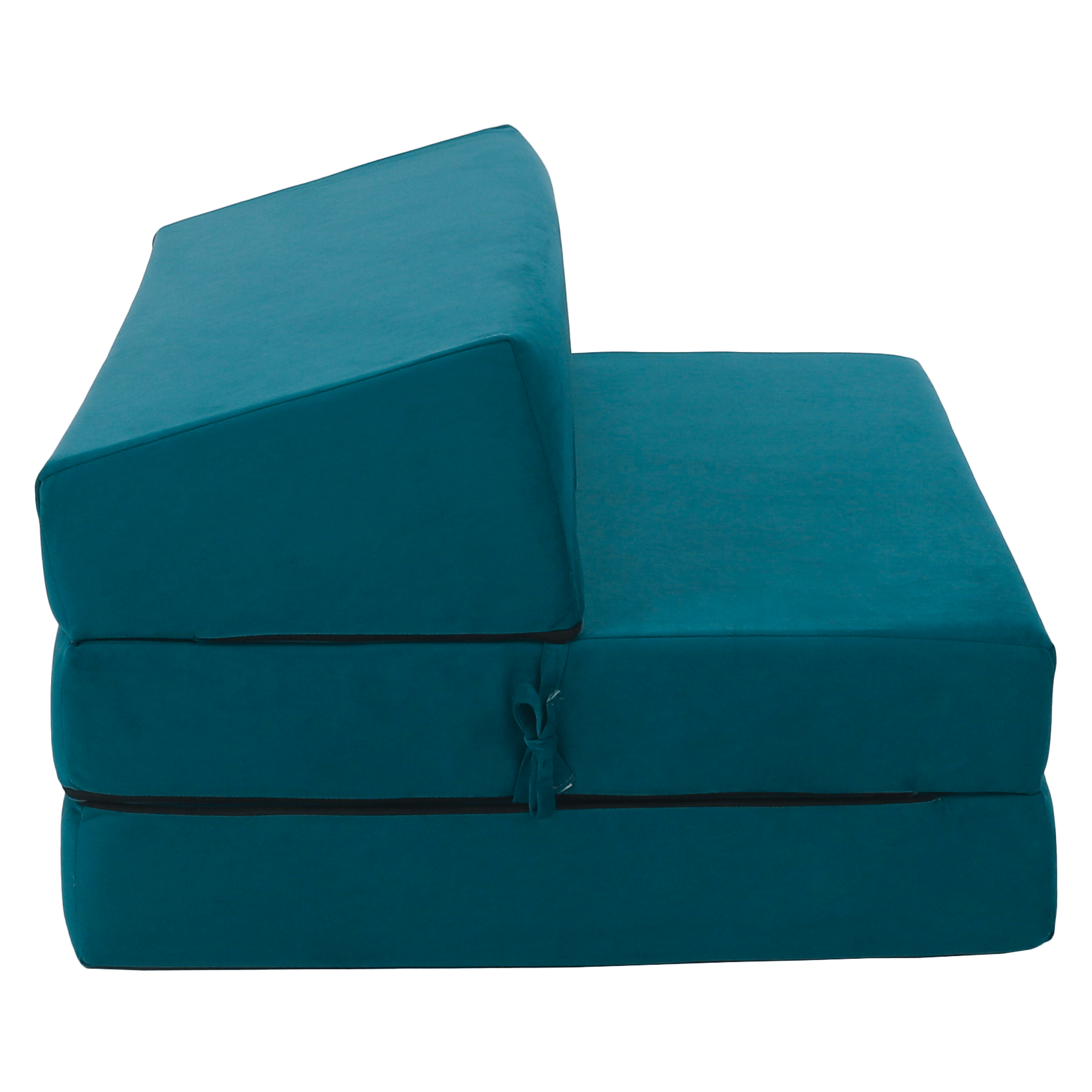 Összecsukható matrac/fotel, 2v1, petróleumzöld, VEDIS