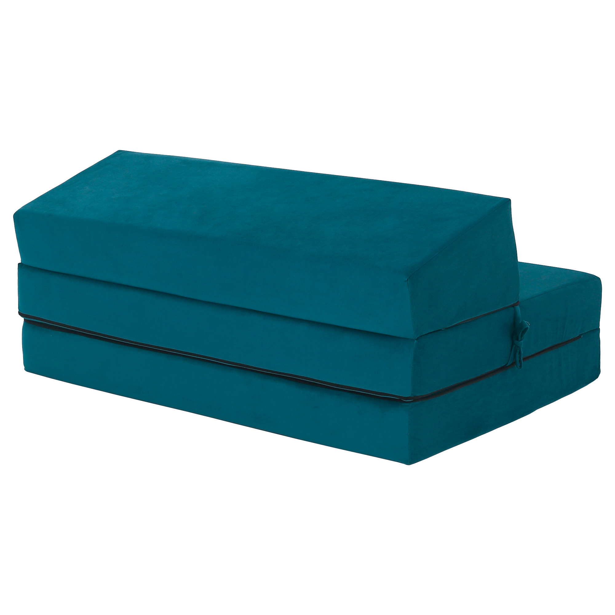 Összecsukható matrac/fotel, 2v1, petróleumzöld, VEDIS