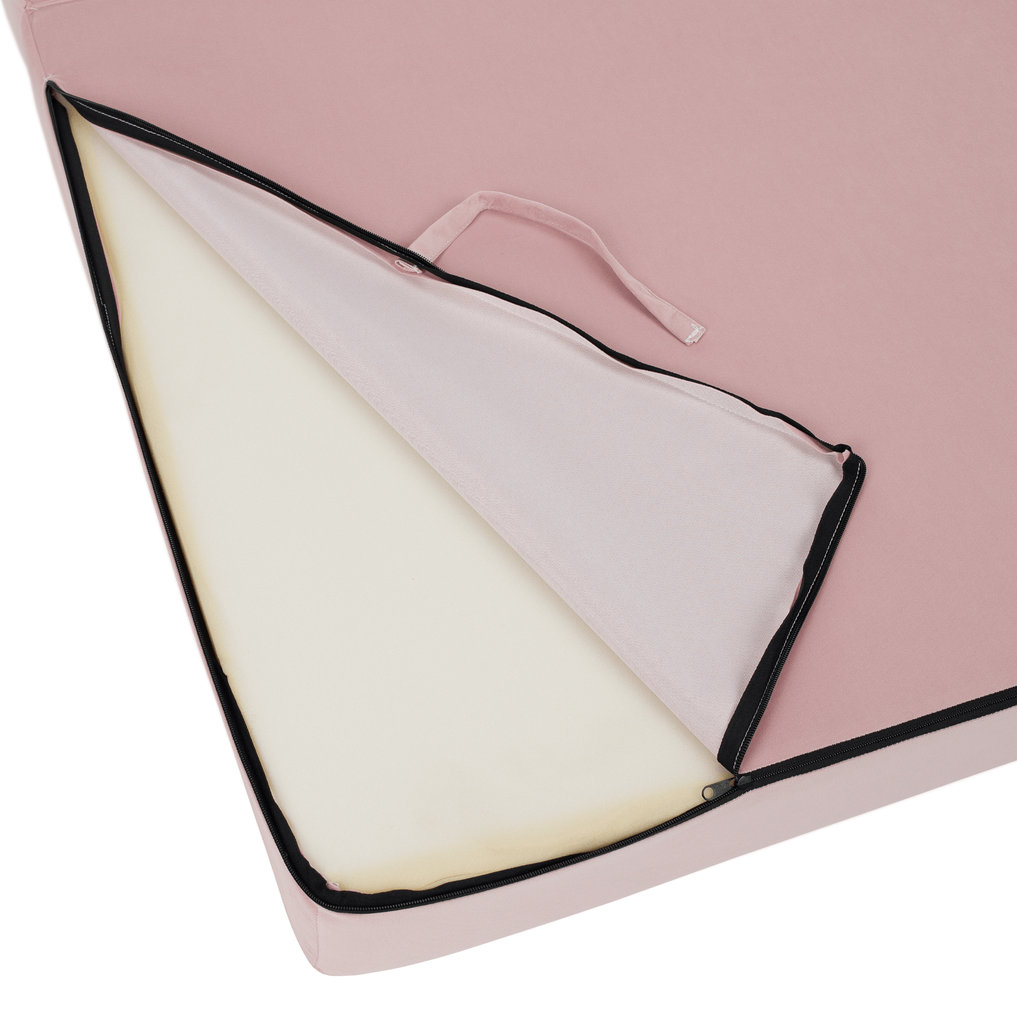 Összecsukható matrac/fotel, 2v1, rózsaszín, VEDIS