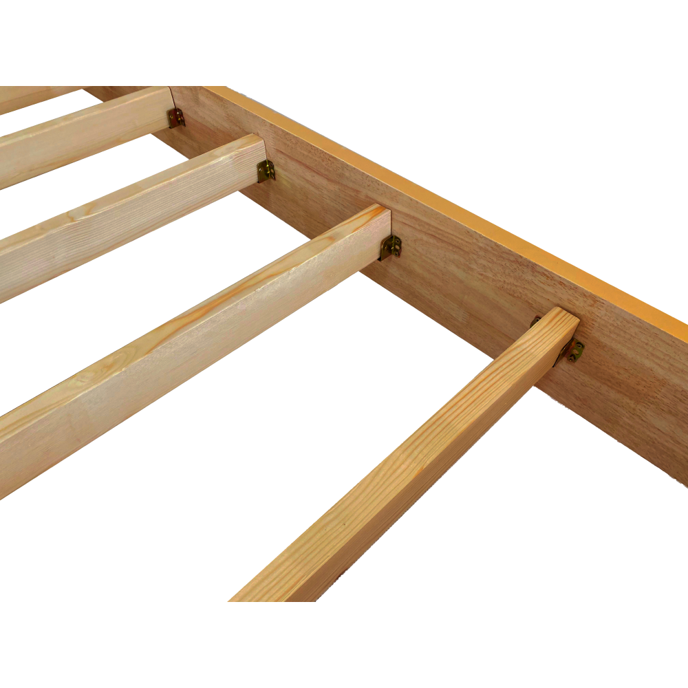 Manželská posteľ, 160x200, masívne drevo, prírodná, NOEMI