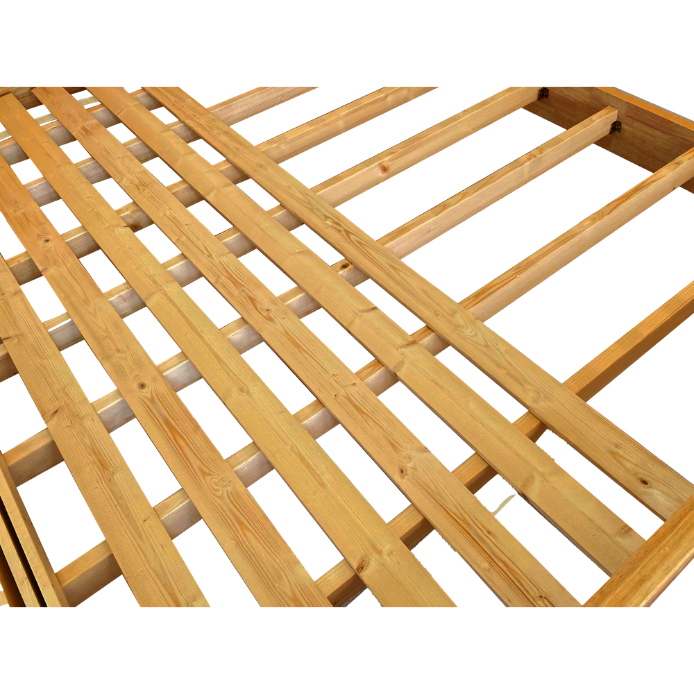 Manželská posteľ, 180x200, masívne drevo, prírodná, NOEMI