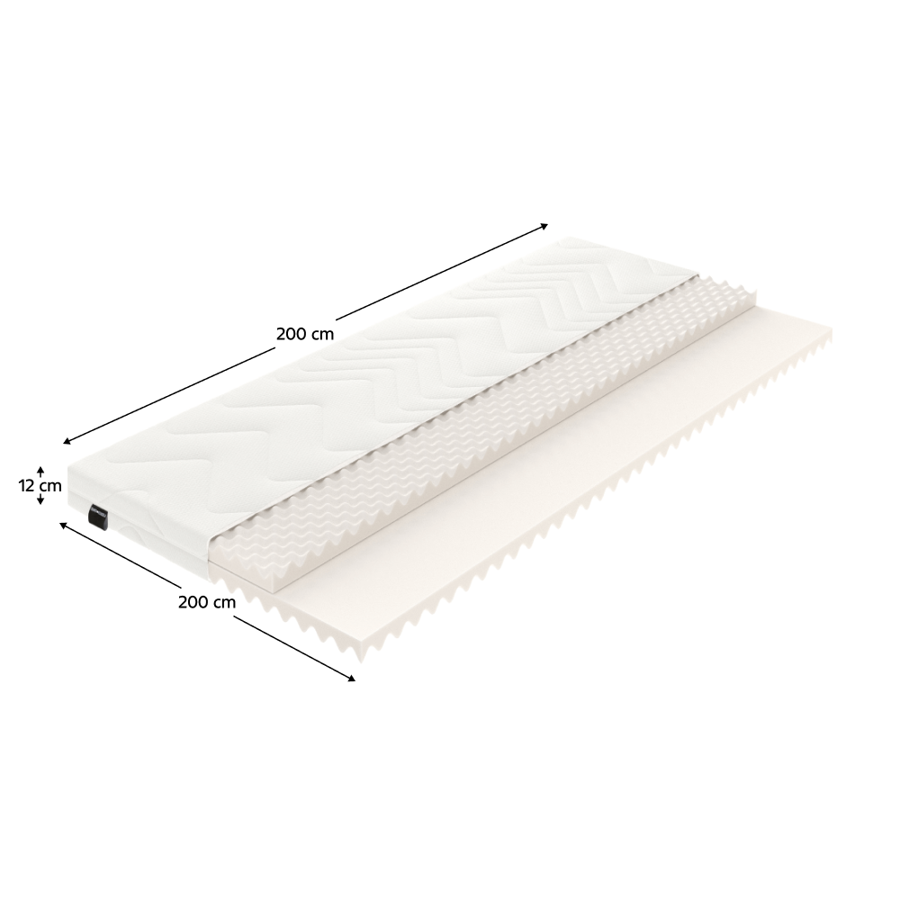 Matrac, habszivacs, 200x200, VALERI