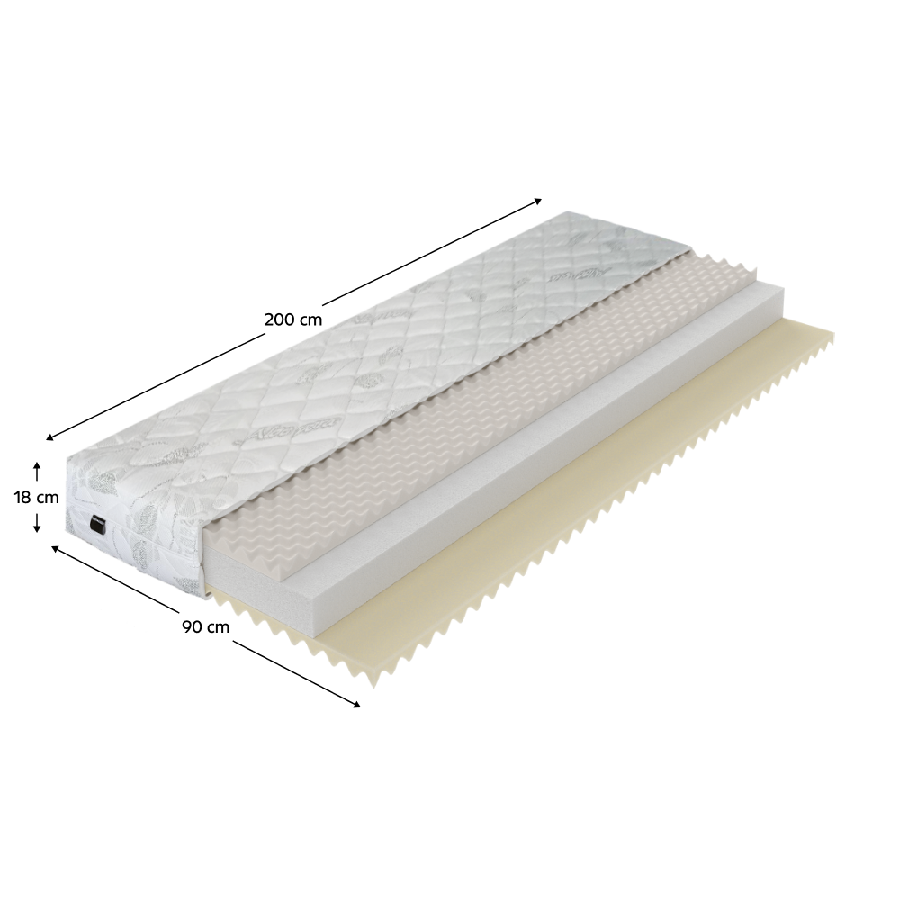 Matrac, habszivacs, 90x200, LEJSA Matrac, habszivacs, 90x200, LEJSA