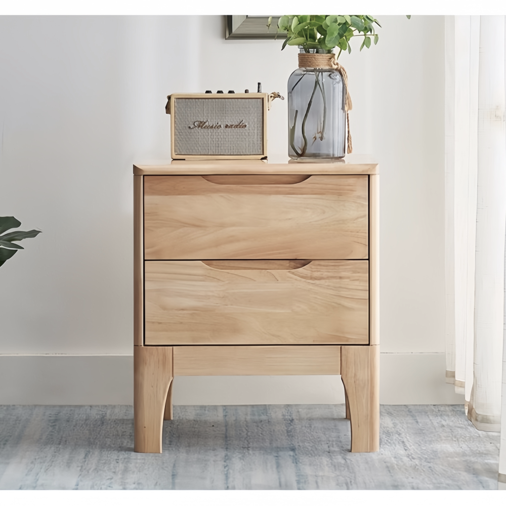 Éjjeliszekrény, masszív fa, természetes, FERB Éjjeliszekrény, masszív fa, természetes, FERB